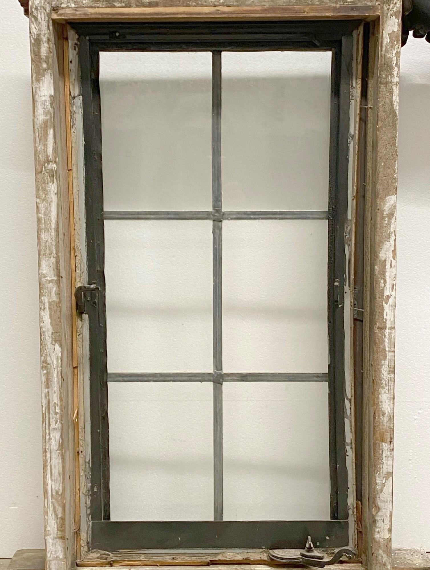 Antique Tudor Encasement Windows W/ Steel Frame Qty Available 6