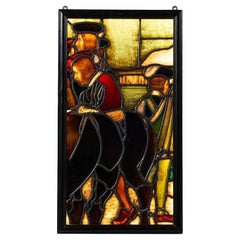 Antique Tudor Stained Glass Panel by Williams, Gamon & Co.