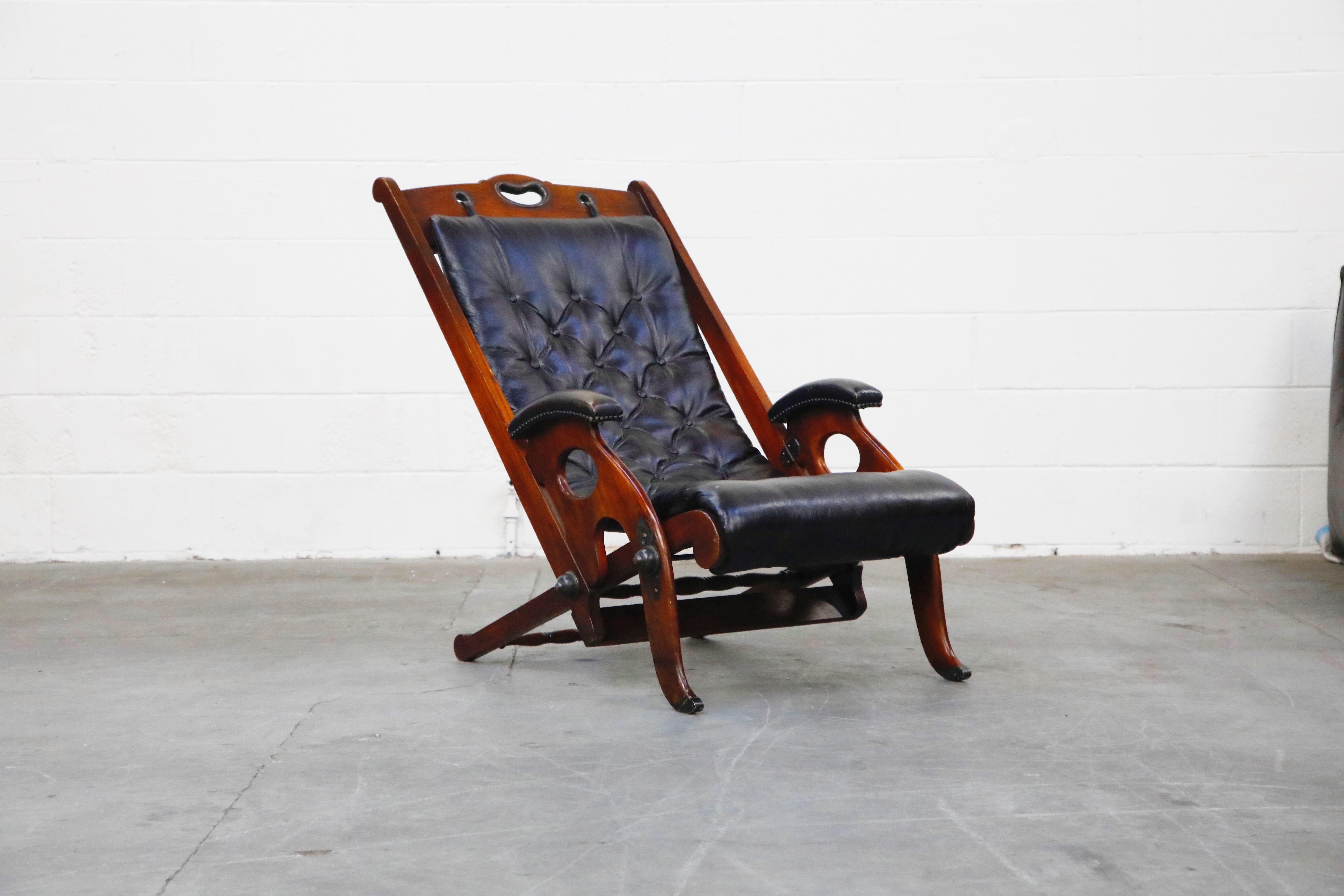 antique recliner chair