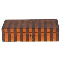 Antique Tunbridge Ware Striped Box