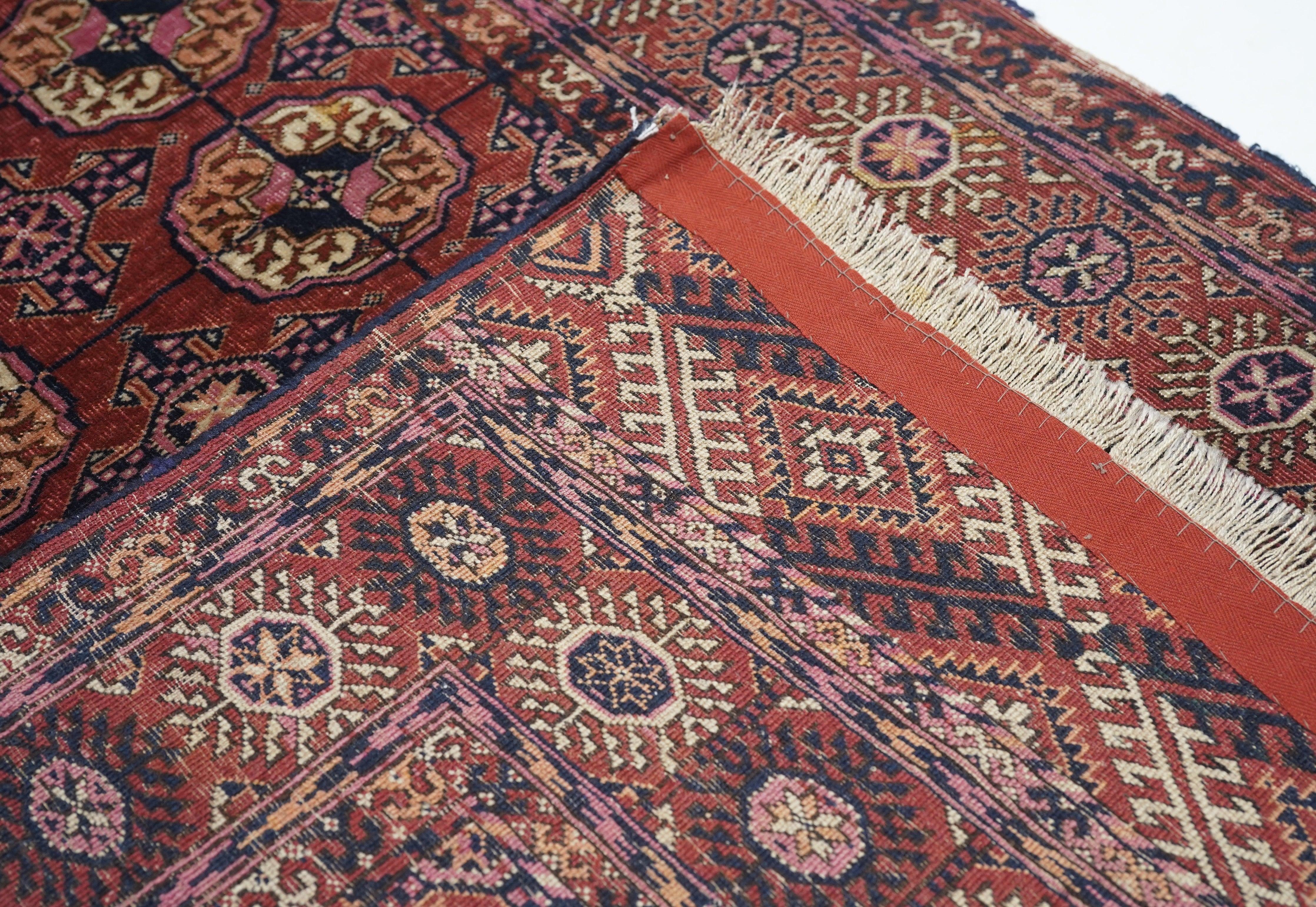 Antique Turkaman Rug For Sale 4