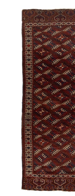 Antique Turkaman rug circa 1850's
