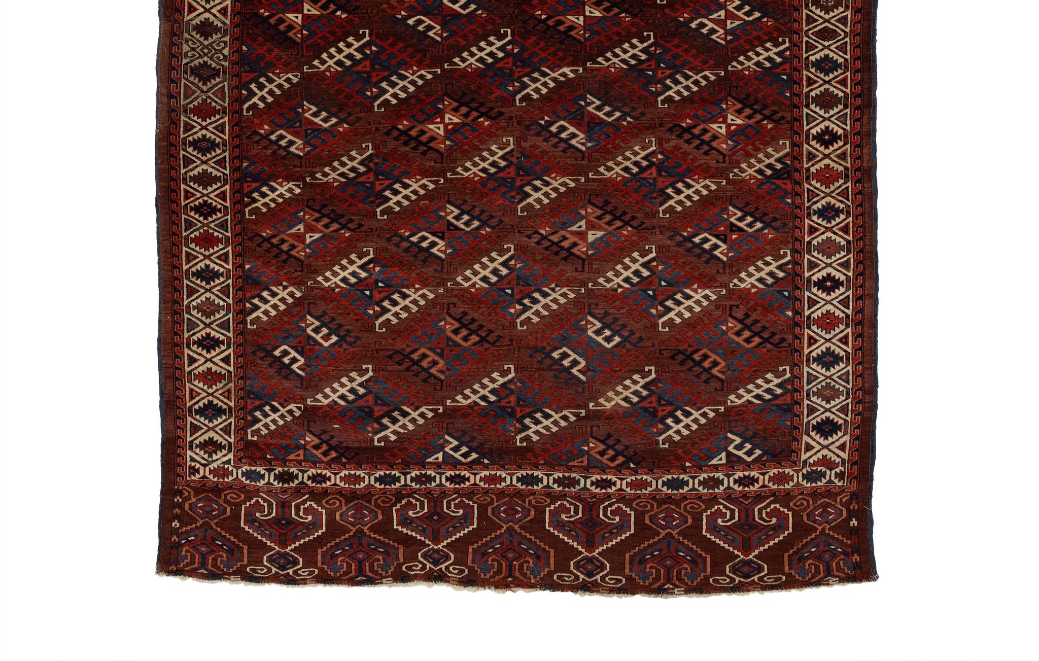 Antique Turkaman rug circa 1850's In Excellent Condition For Sale In Los Angeles, CA