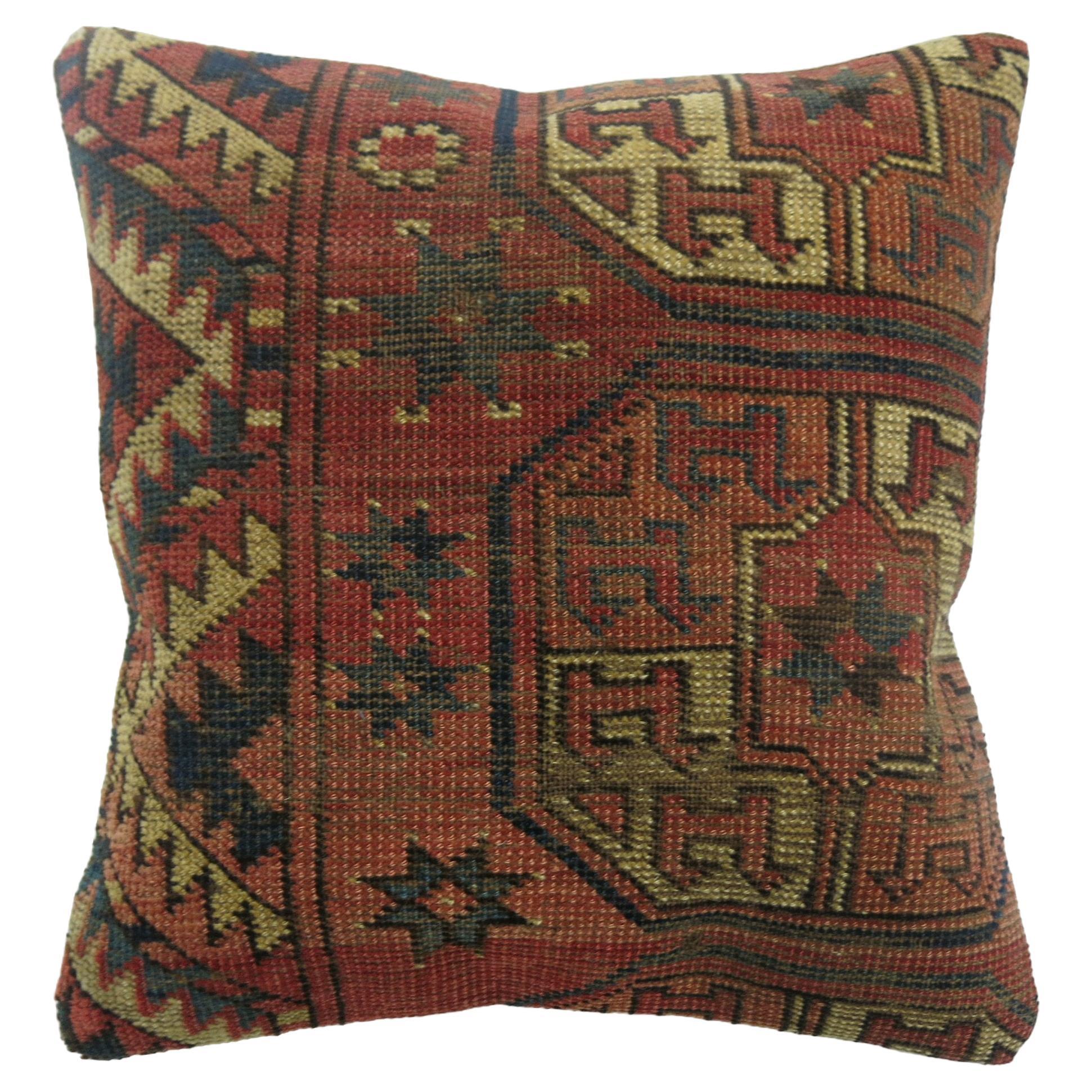  Antique Turkeman Rug Pillow