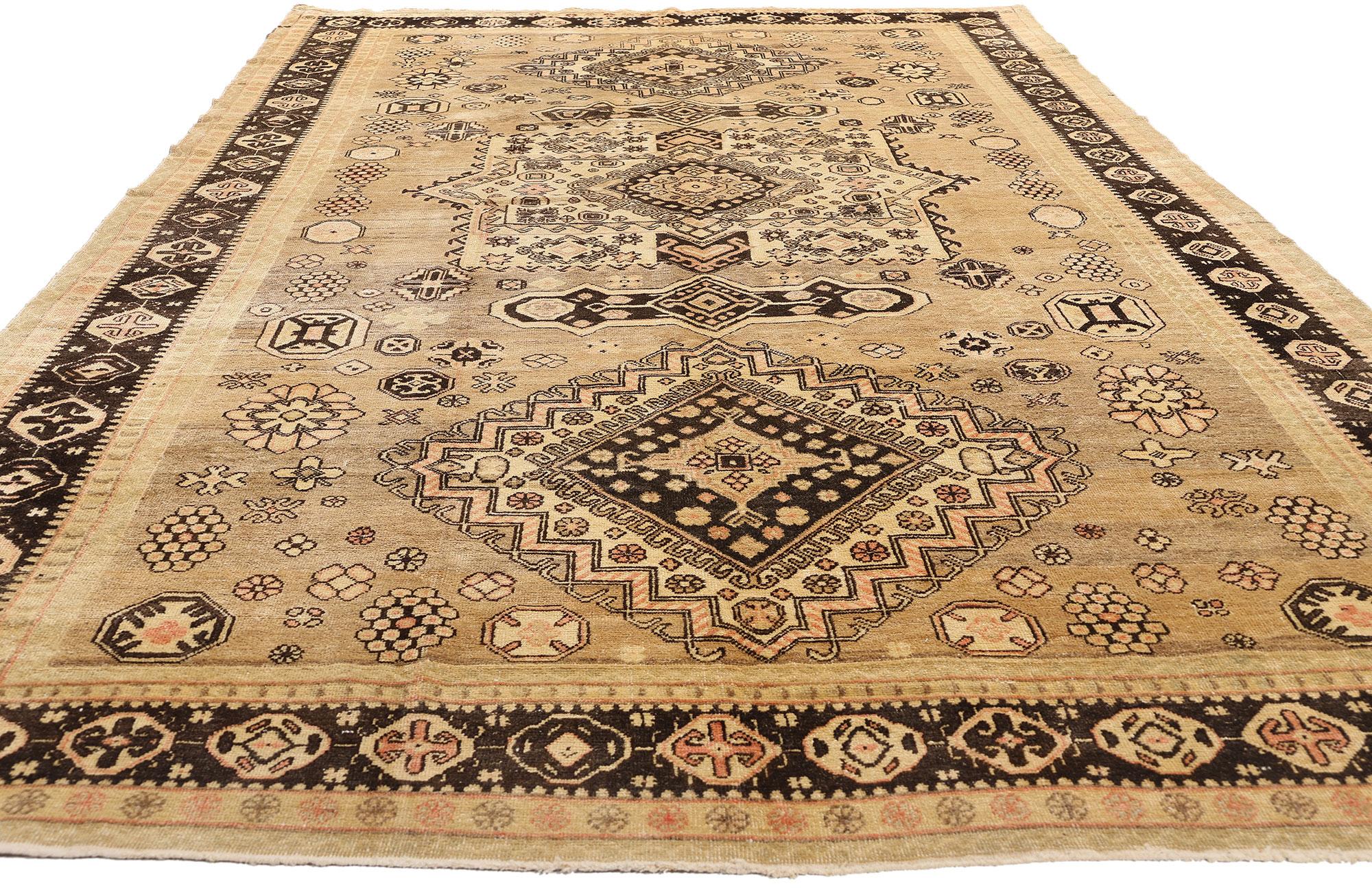 20th Century 1910's Turkestan Khotan Rug with Modern Style For Sale