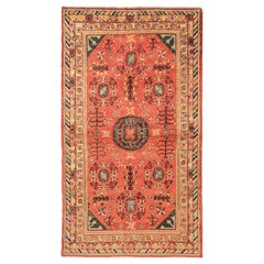 Alfombra antigua Khotan de Turkestán