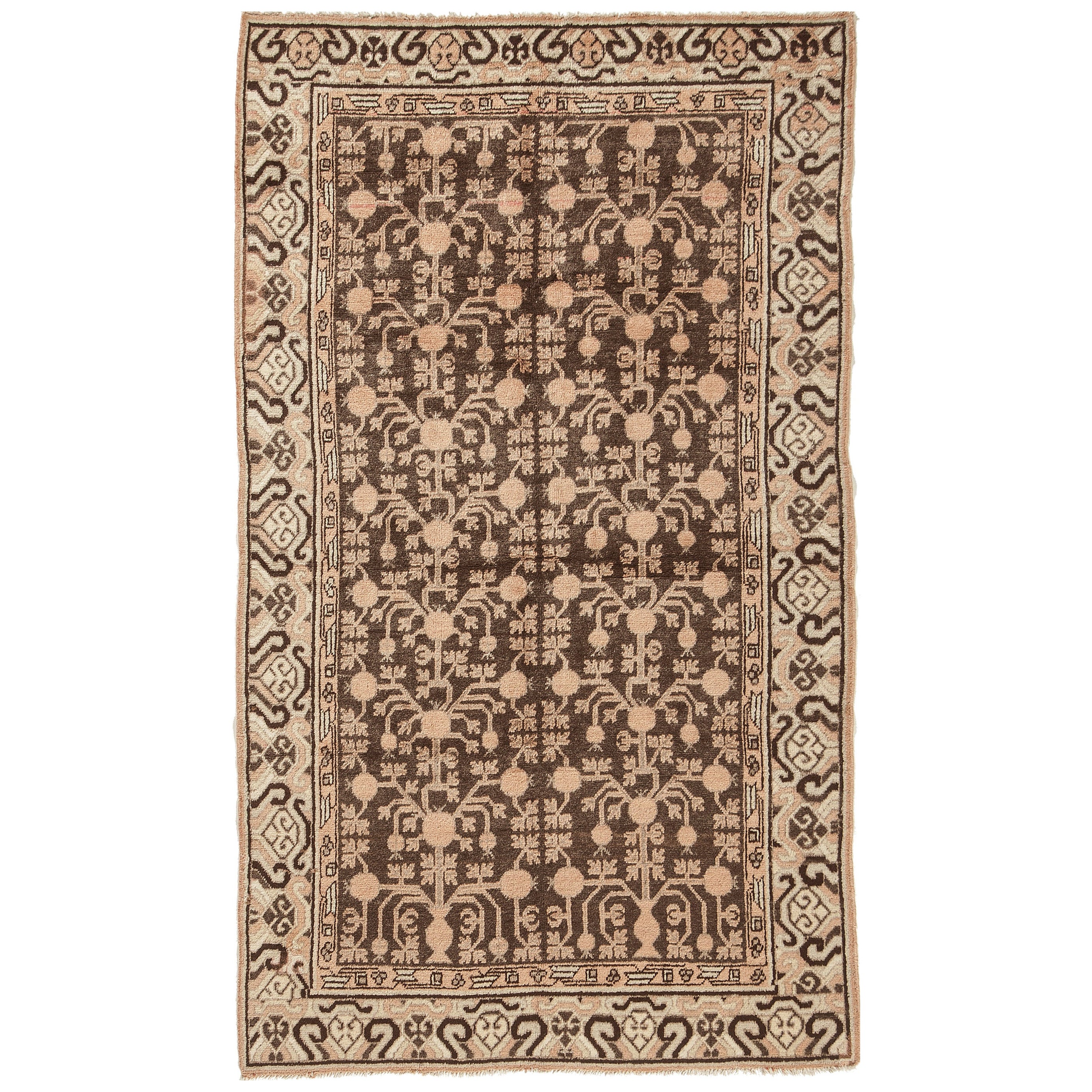 Alfombra antigua Khotan de Turkestán en venta