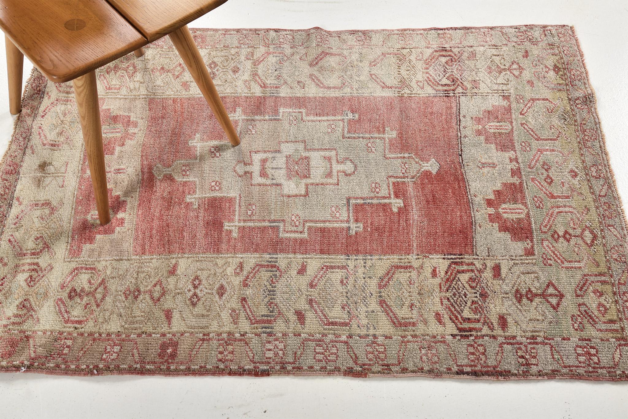 Hand-Knotted Antique Turkish Anatolian For Sale