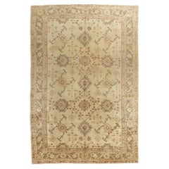 Ancien tapis turc d'Oushak d'Anatolie 9'10 x 14'