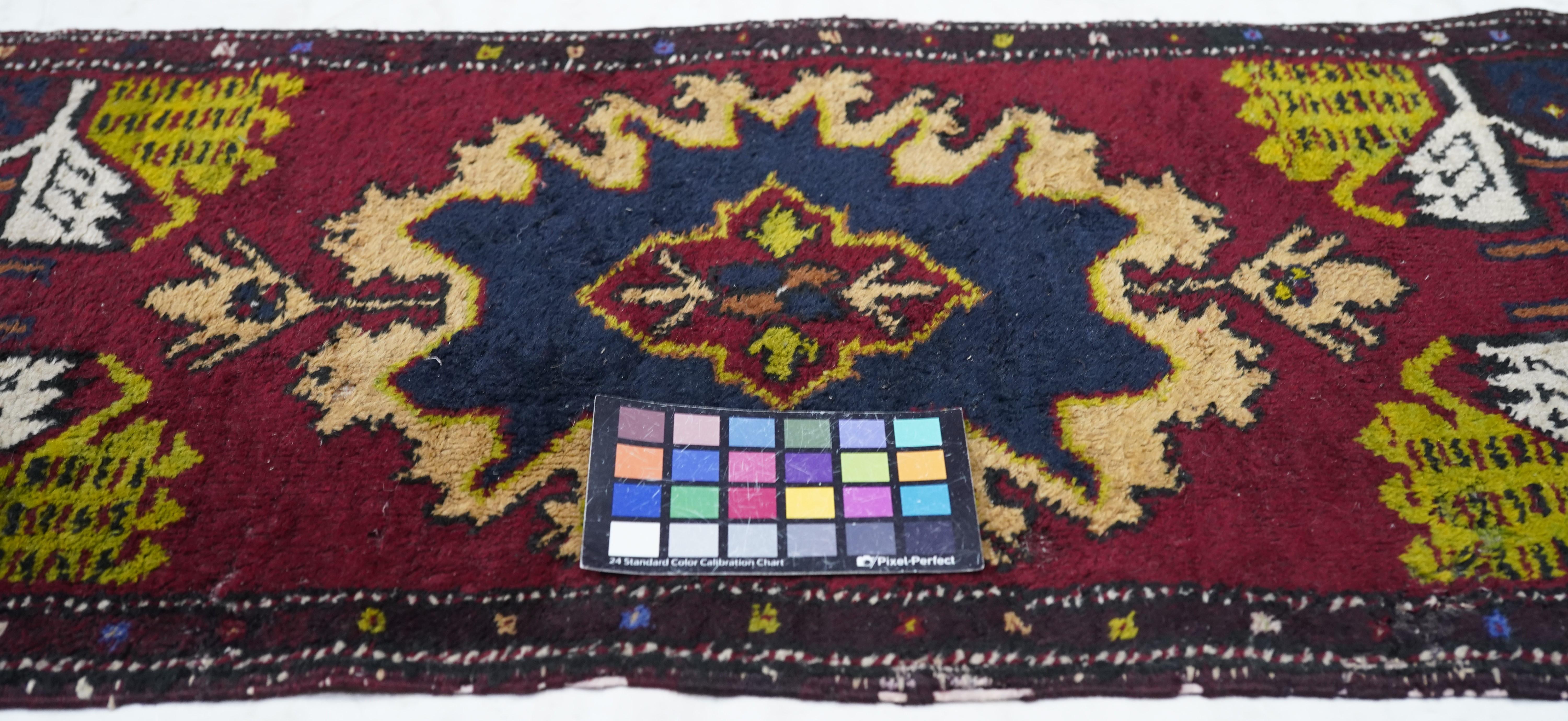 Antiker türkischer anatolischer Teppich 1'8'' x 4'0