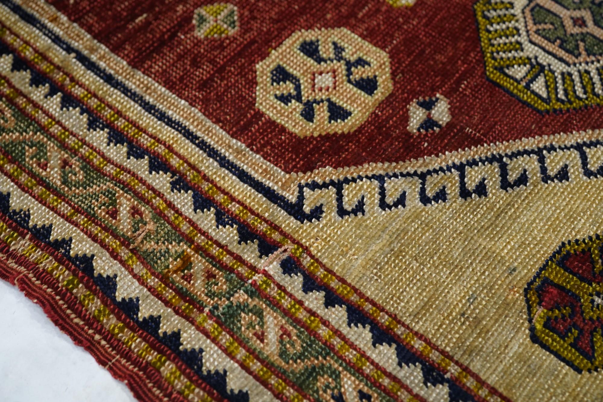 Antique Turkish Anatolian Rug In Good Condition For Sale In New York, NY