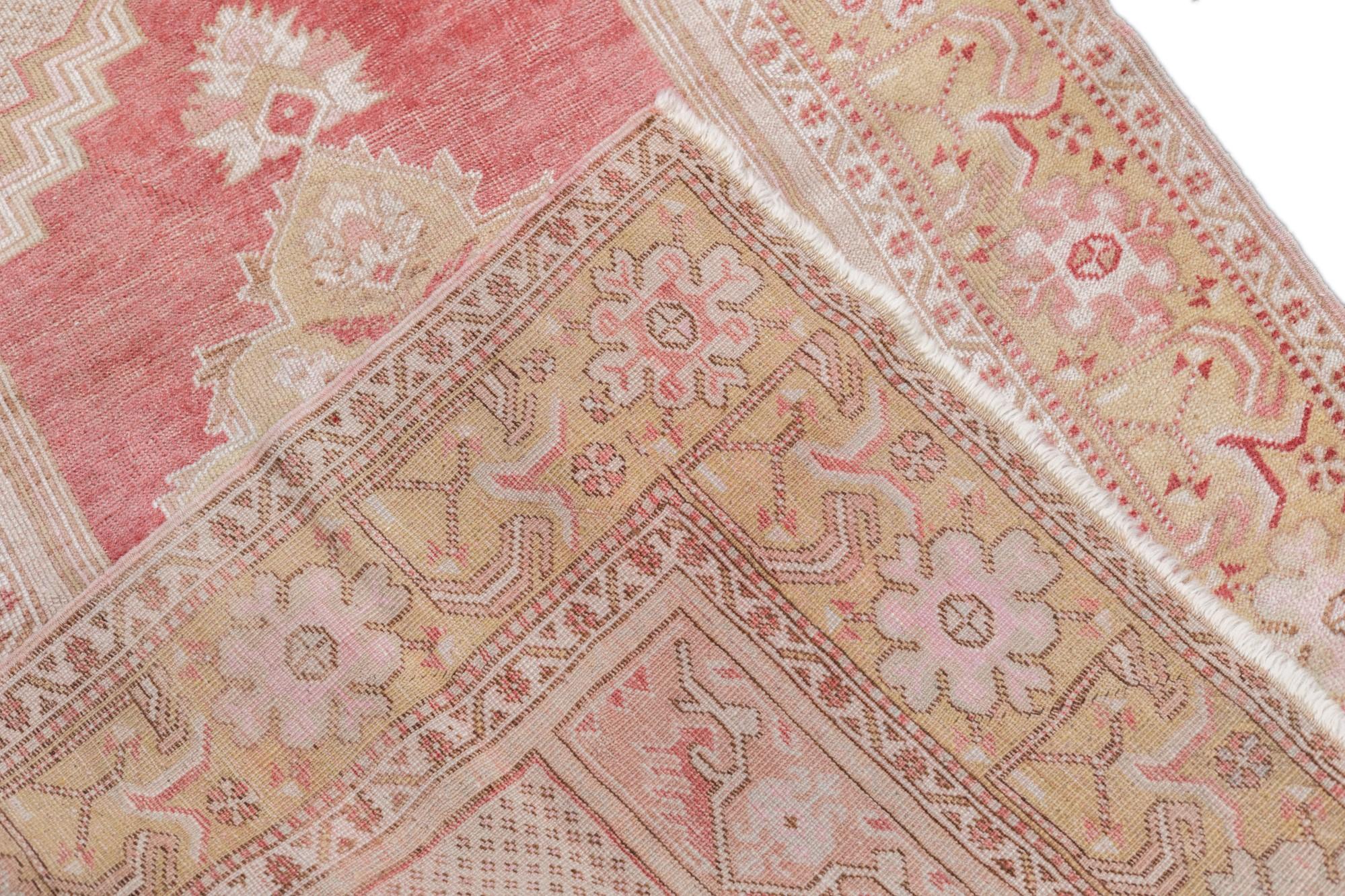 Alfombra antigua turca de Anatolia 3'4'' x 5'3'' en venta 5