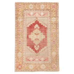 Antique Turkish Anatolian Rug 3'4'' x 5'3''