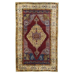 Antiker türkischer Anatolischer Teppich 3'9'' x 6'1''
