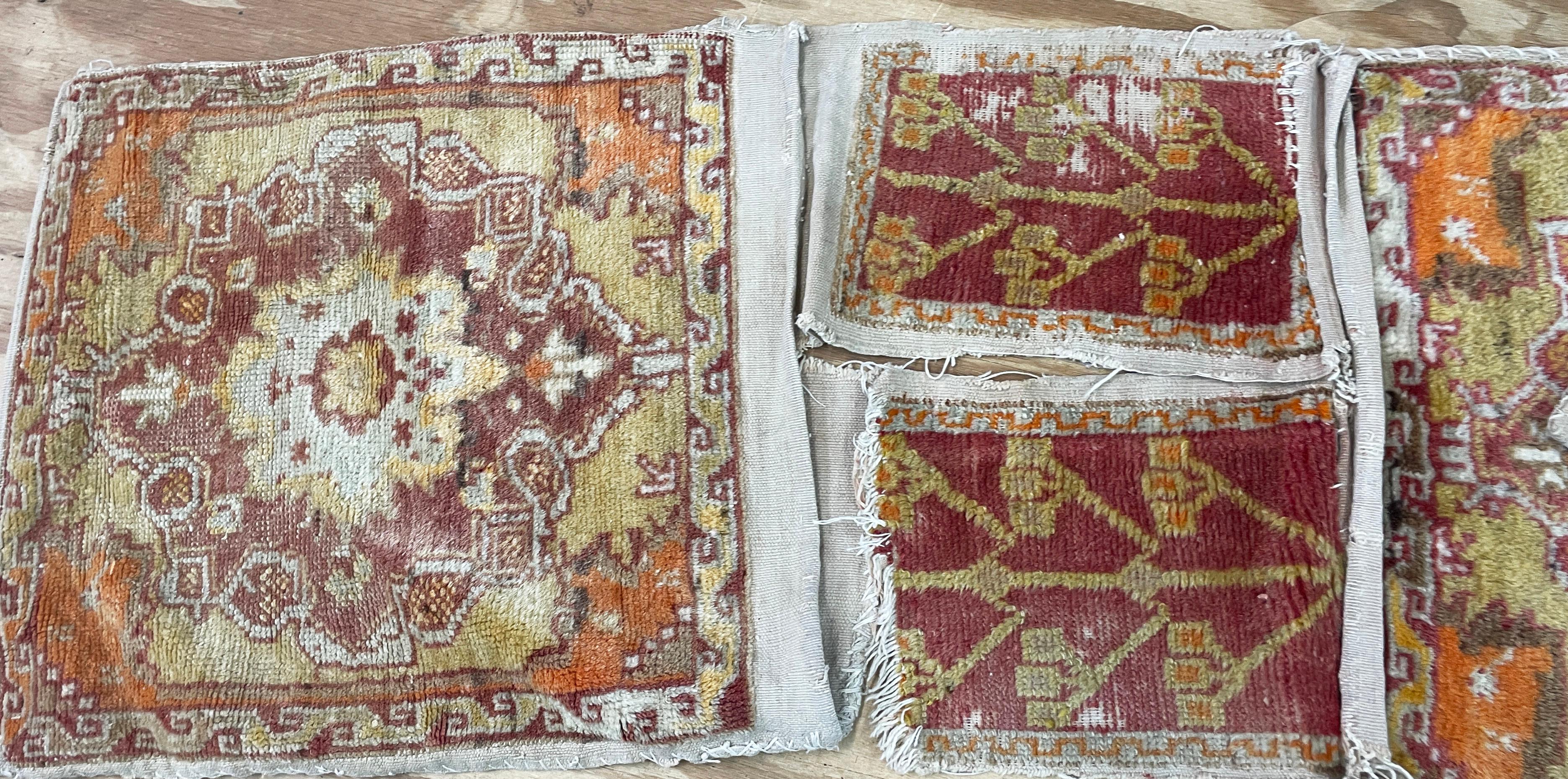 Hand-Knotted Antique Turkish Anatolian Saddle Bag, AS IS For Sale