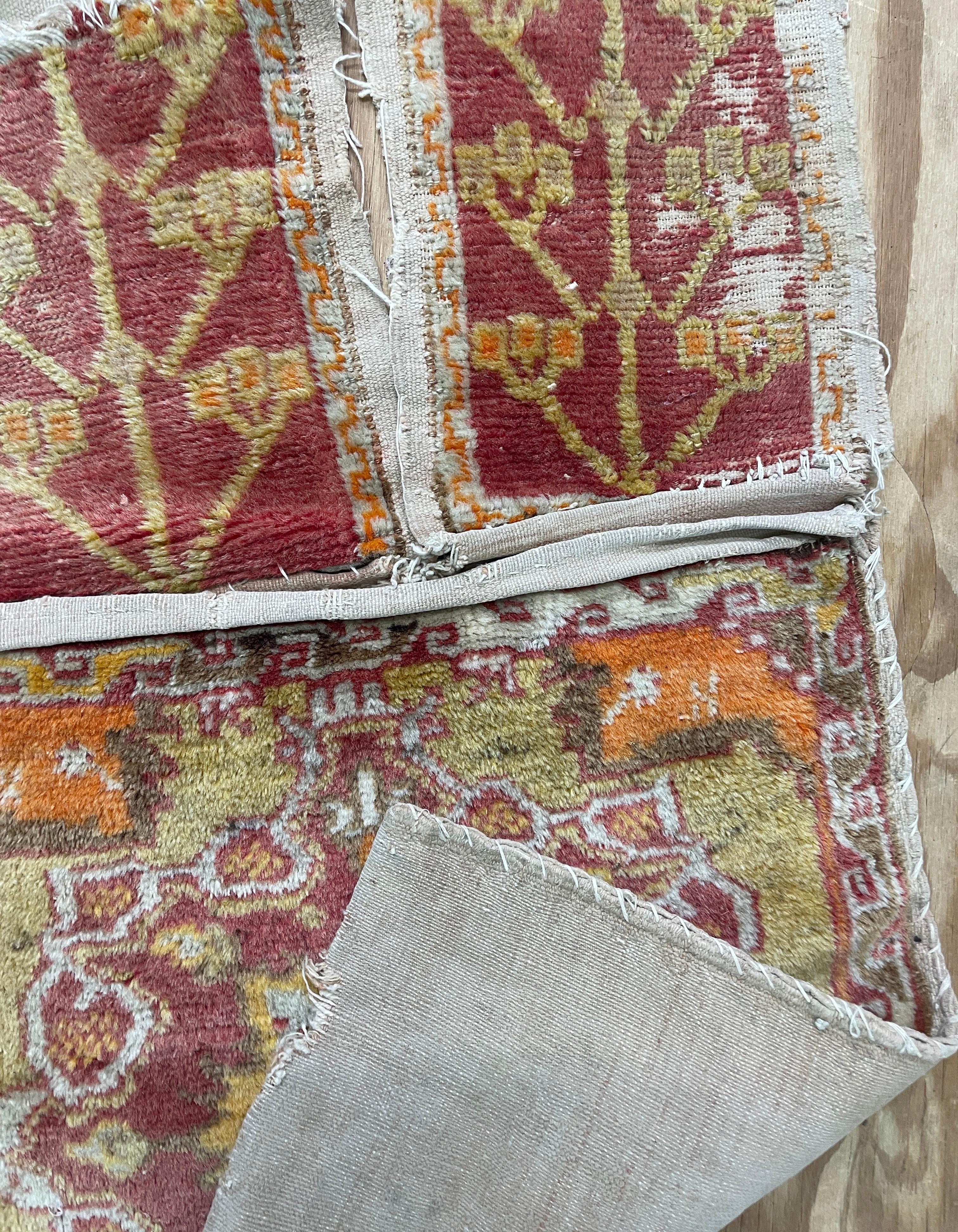 Antique Turkish Anatolian Saddle Bag, AS IS In Fair Condition For Sale In Evanston, IL