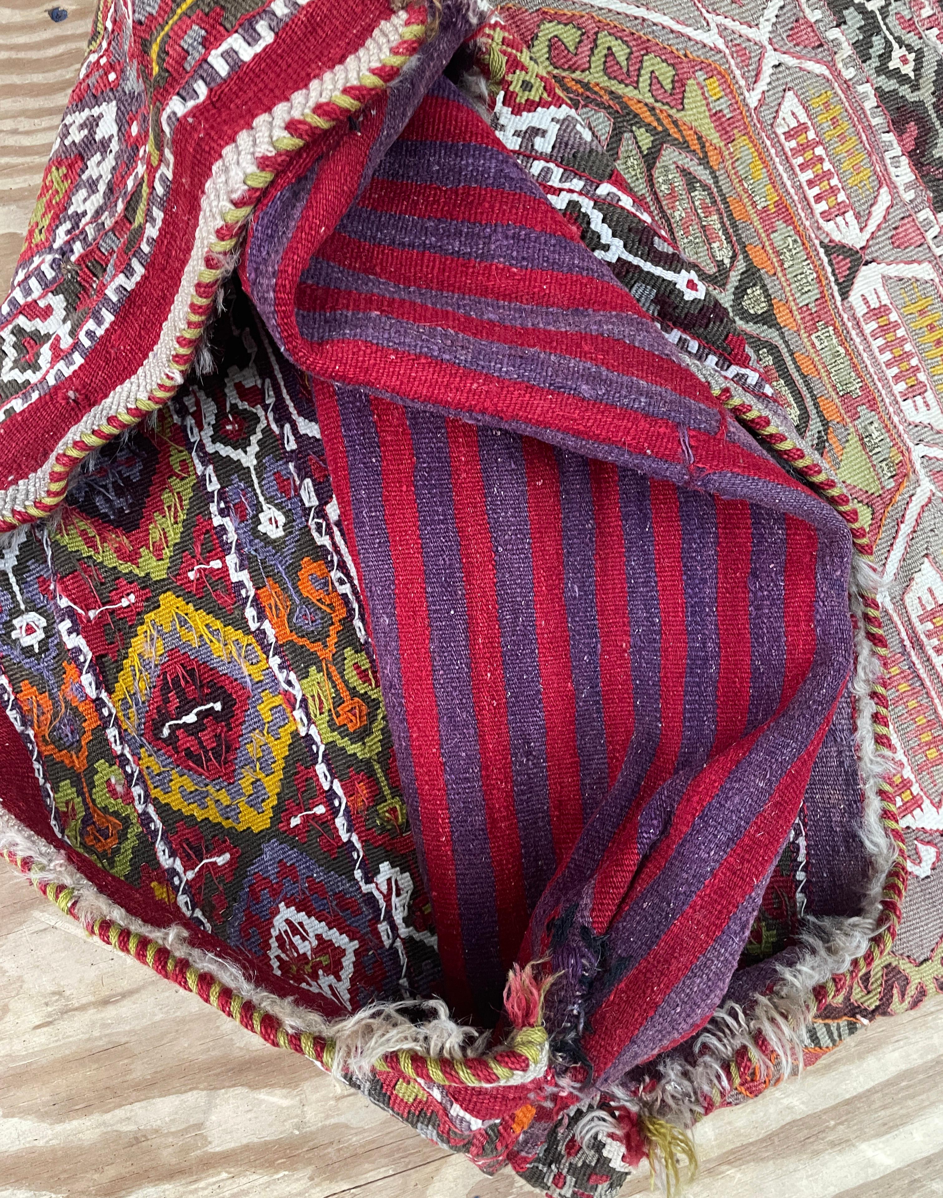 20th Century Antique Turkish Anatolian Saddle Bag For Sale