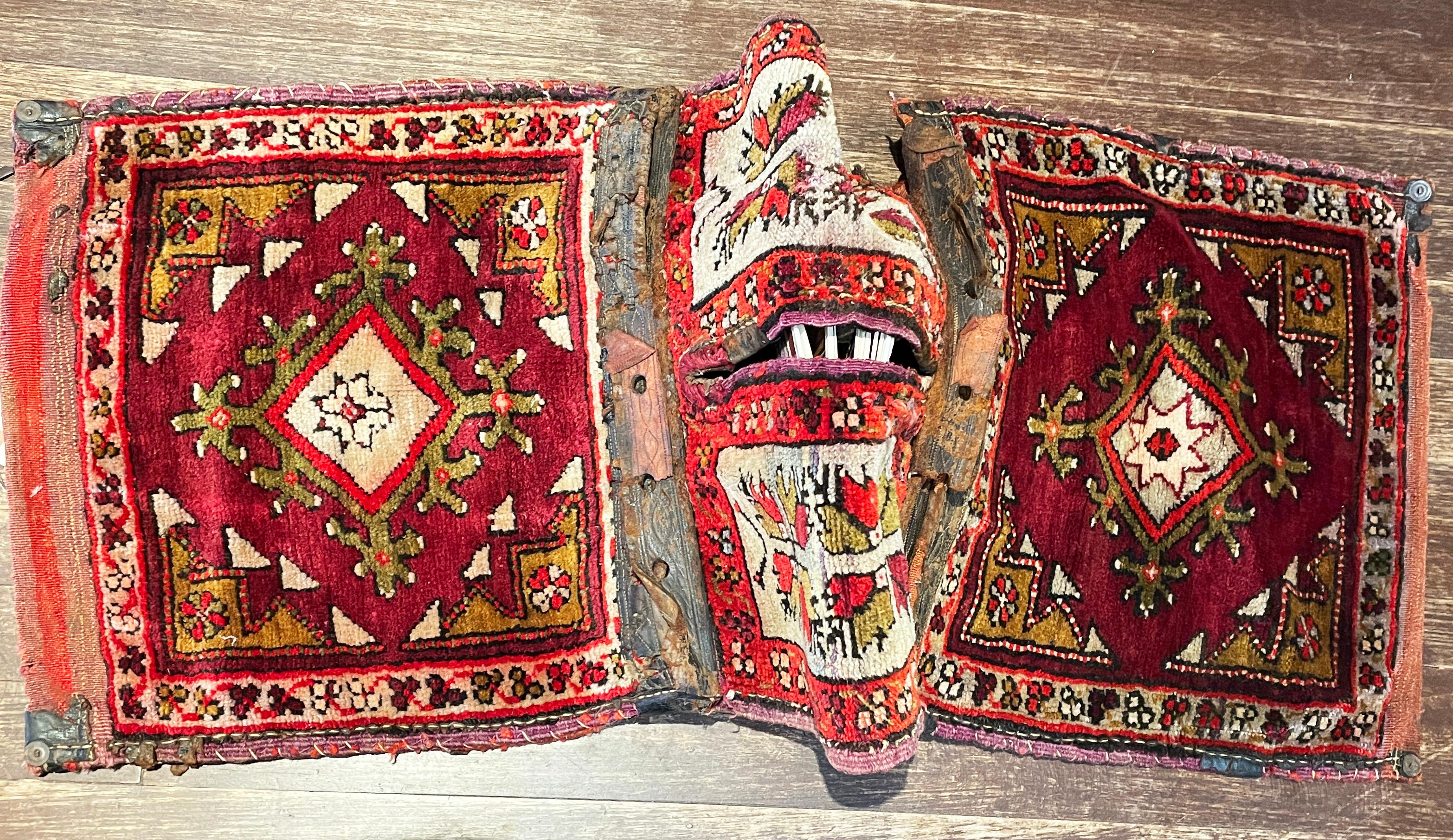 Antique Turkish Anatolian Saddle Bag, Possible Eighteen century For Sale 3