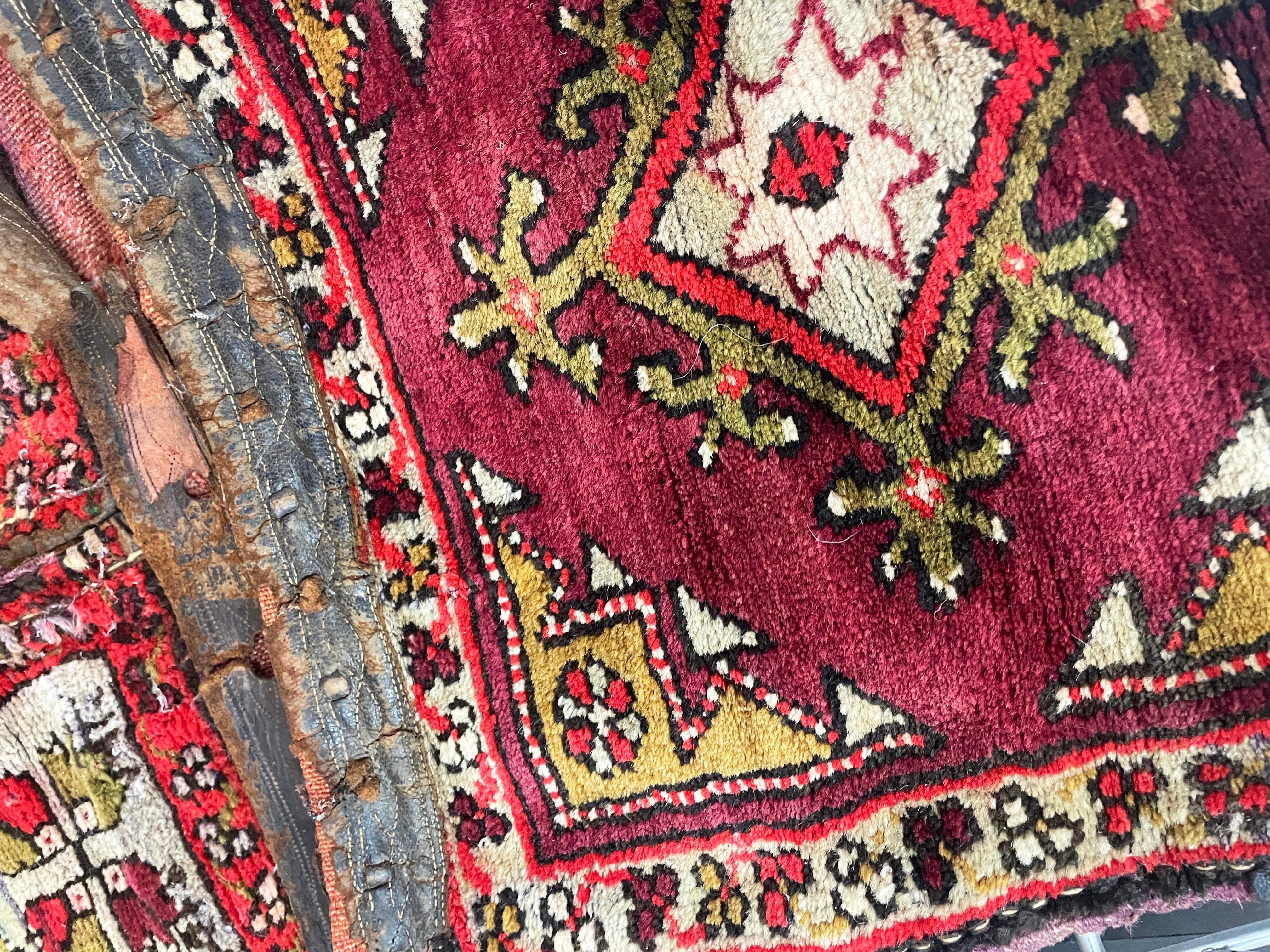 Kilim Antique Turkish Anatolian Saddle Bag, Possible Eighteen century For Sale