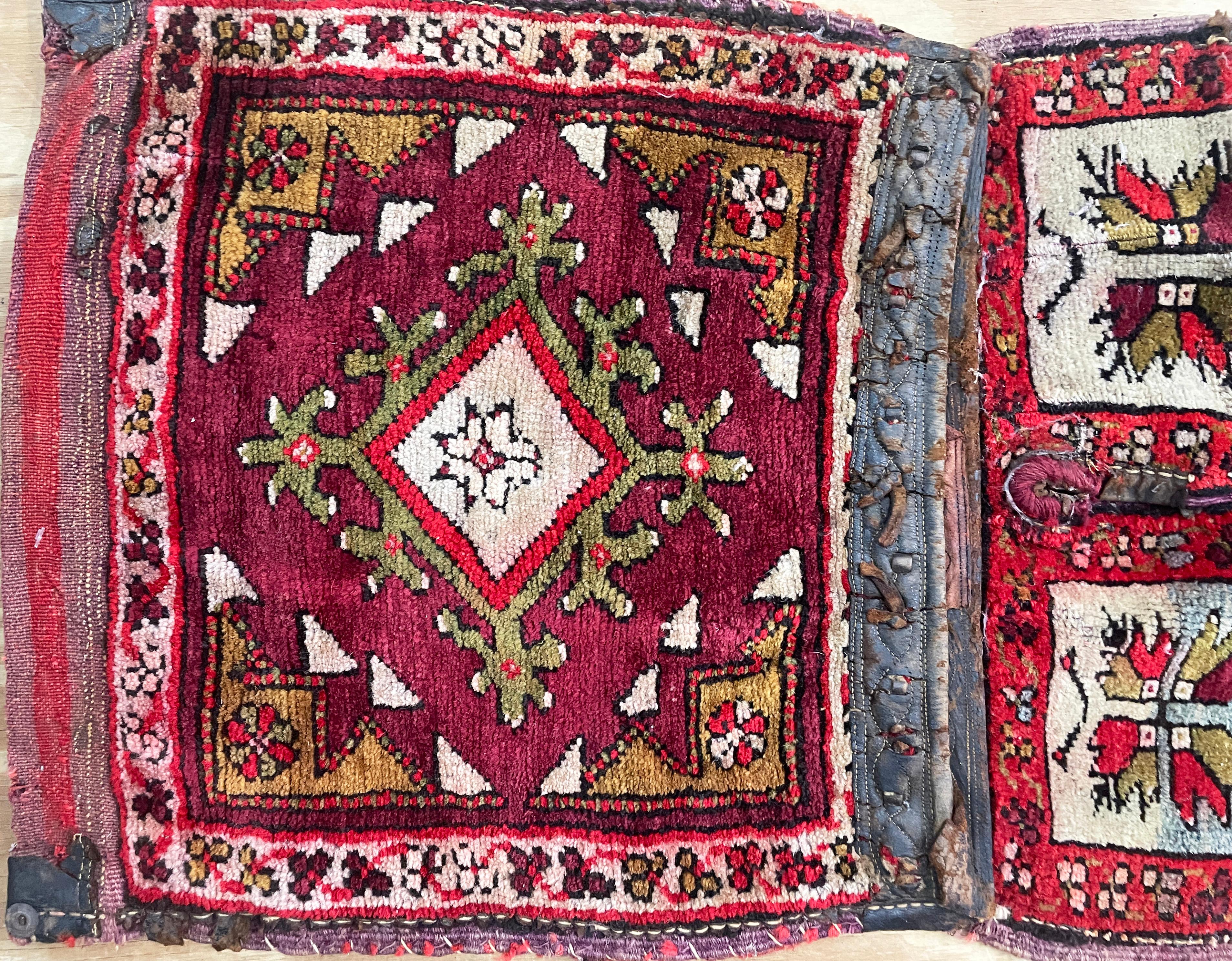 Antique Turkish Anatolian Saddle Bag, Possible Eighteen century For Sale 1