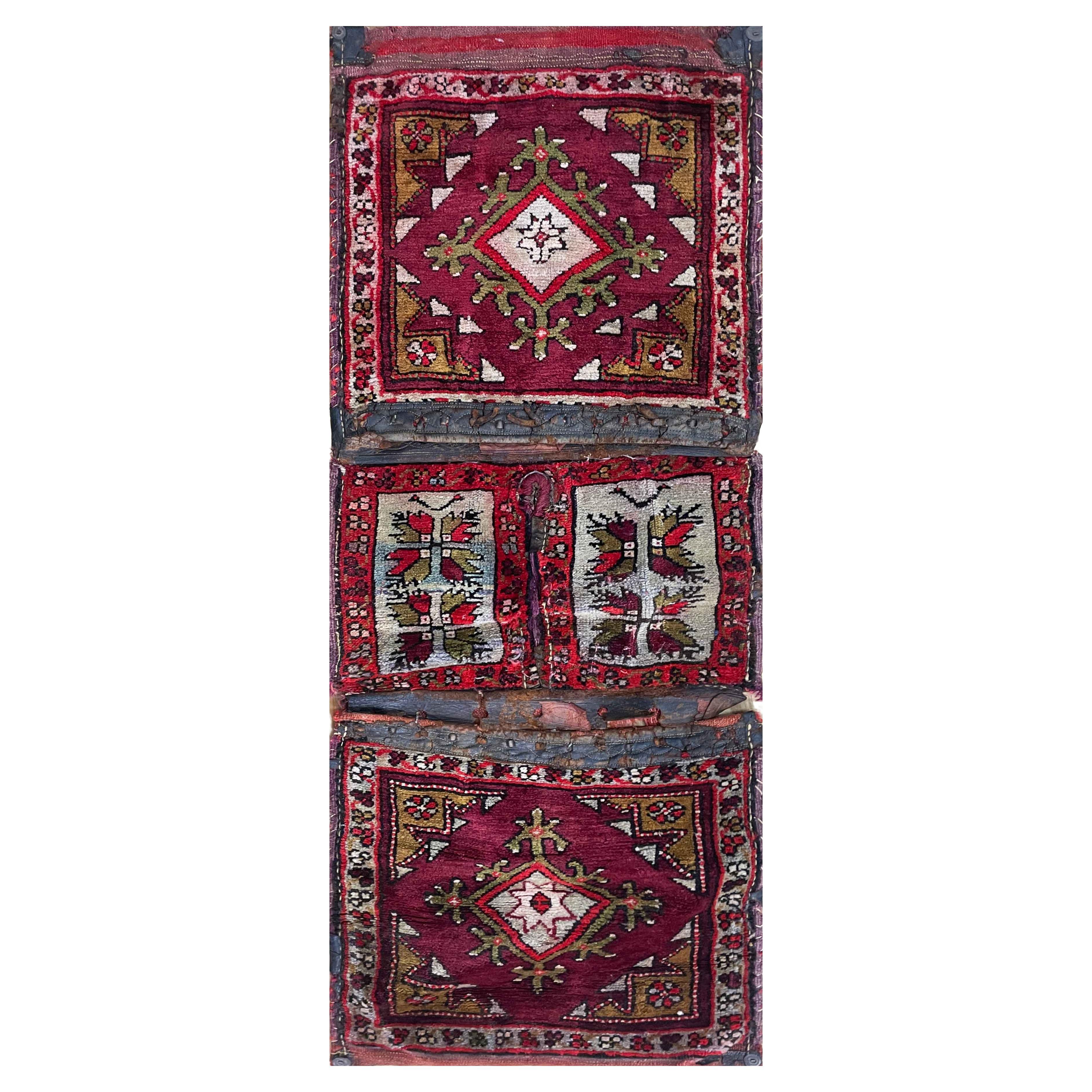 Antique Turkish Anatolian Saddle Bag, Possible Eighteen century