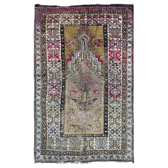Antique Turkish Anatolian Tree of life and prayer Rug As Is