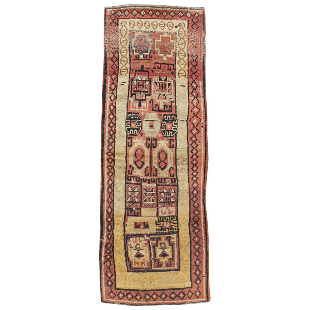 Ancien tapis tribal turc d'Anatolie antique
