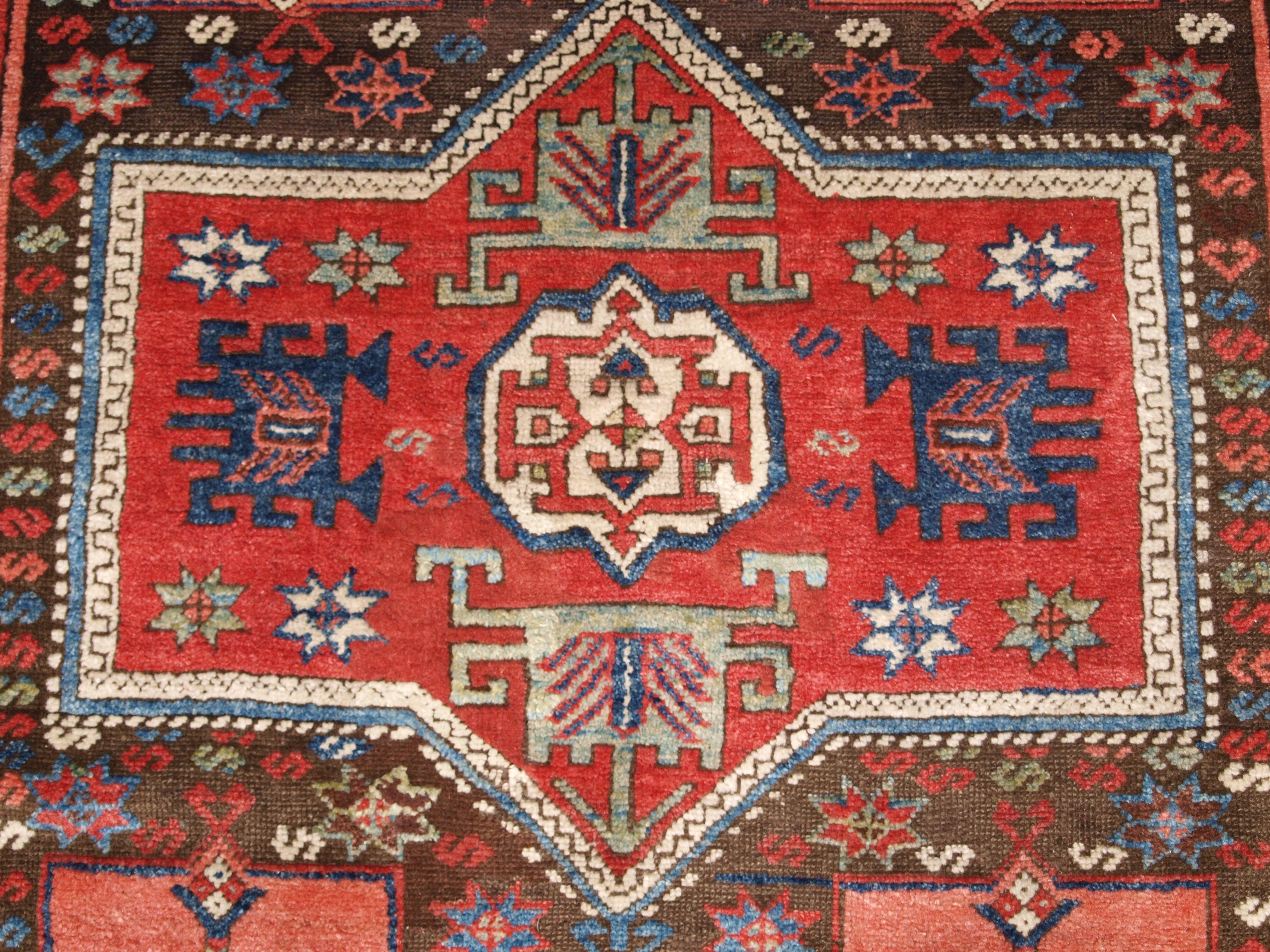 Antiker türkischer Antep-Teppich in seltenem Design im Angebot 2