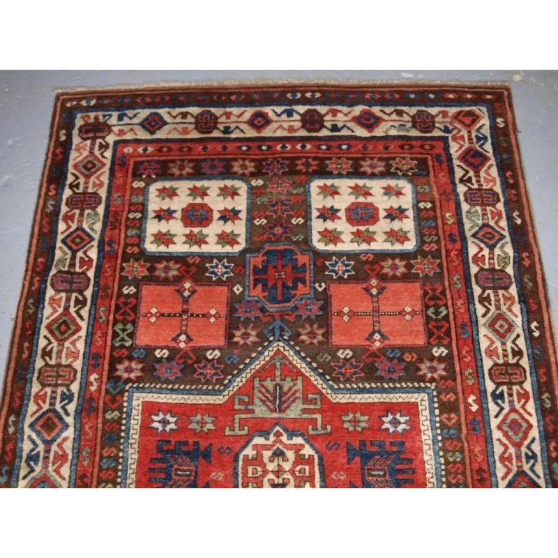 Antique Turkish Antep Rug of Scarce Design In Good Condition For Sale In Moreton-In-Marsh, GB