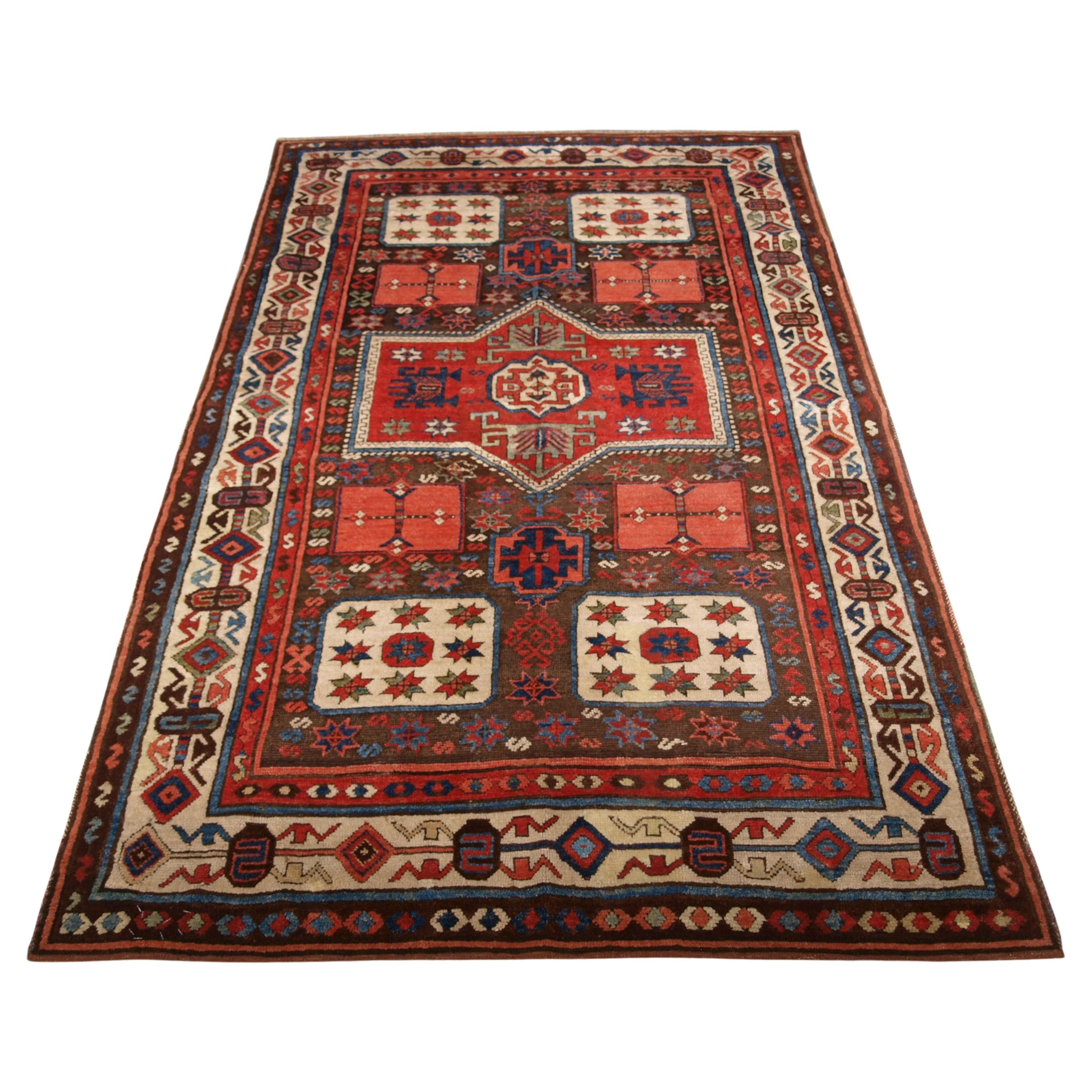Ancien tapis turc antique d'antiquités au design rare en vente