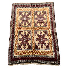 Antique Turkish Area Rug c. Early 20th Century 4’10 x 6’10