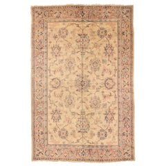 Tappeto turco antico Oushak Design