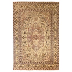 Antique Turkish Area Rug Oushak Design