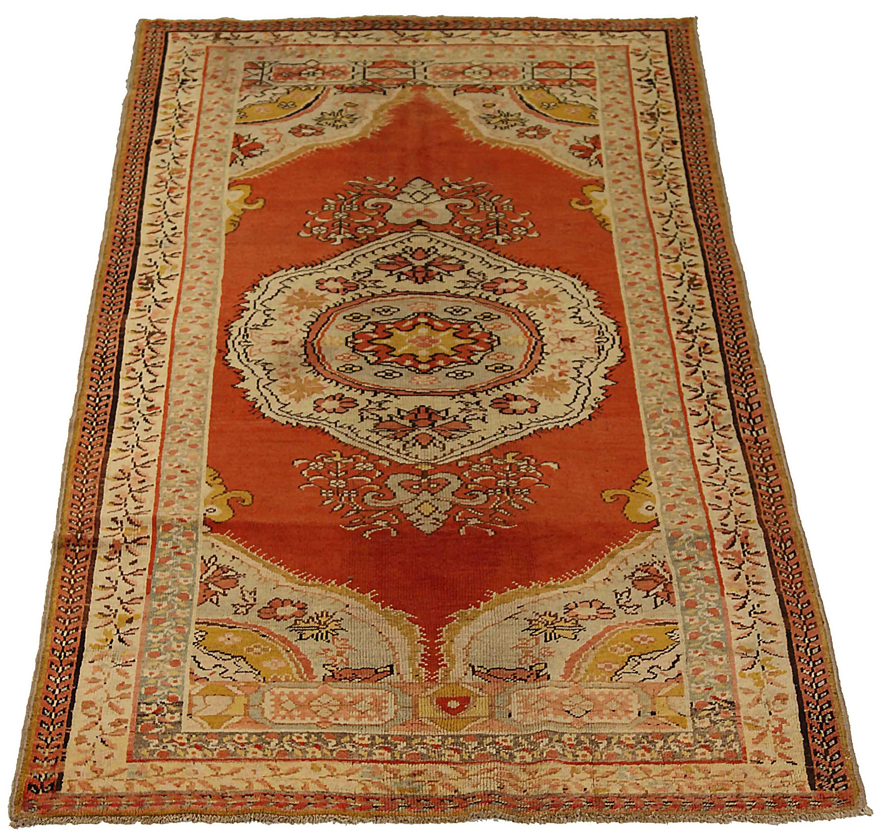 Antique Turkish area rug handwoven from the finest sheep’s wool. It’s colored with all-natural vegetable dyes that are safe for humans and pets. It’s a traditional Sivas design handwoven by expert artisans. It’s a lovely area rug that can be