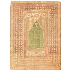 Ancien tapis turc ancien de Bandirma, vers 1870