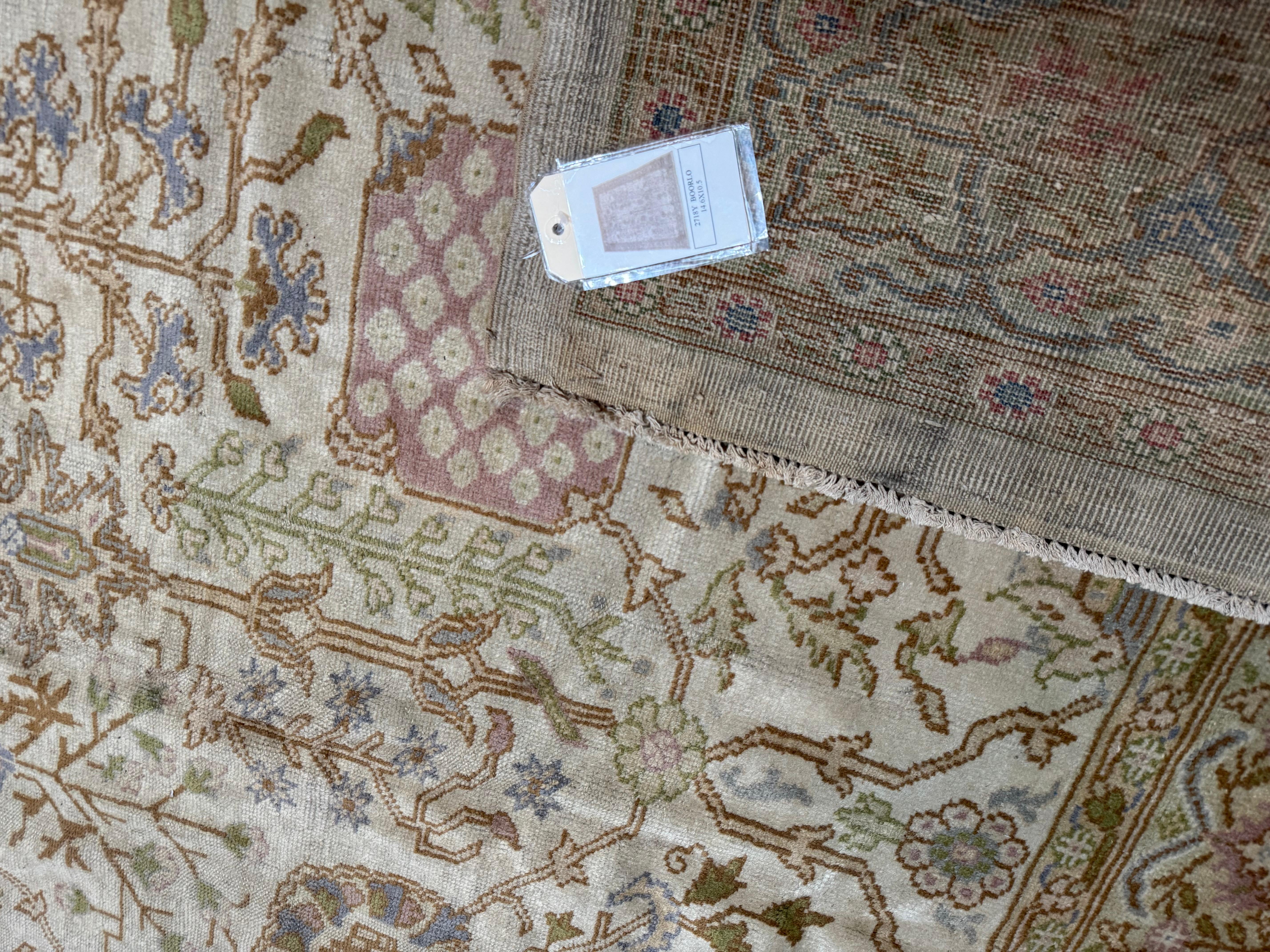 Tappeto Barlou turco antico - 14'6