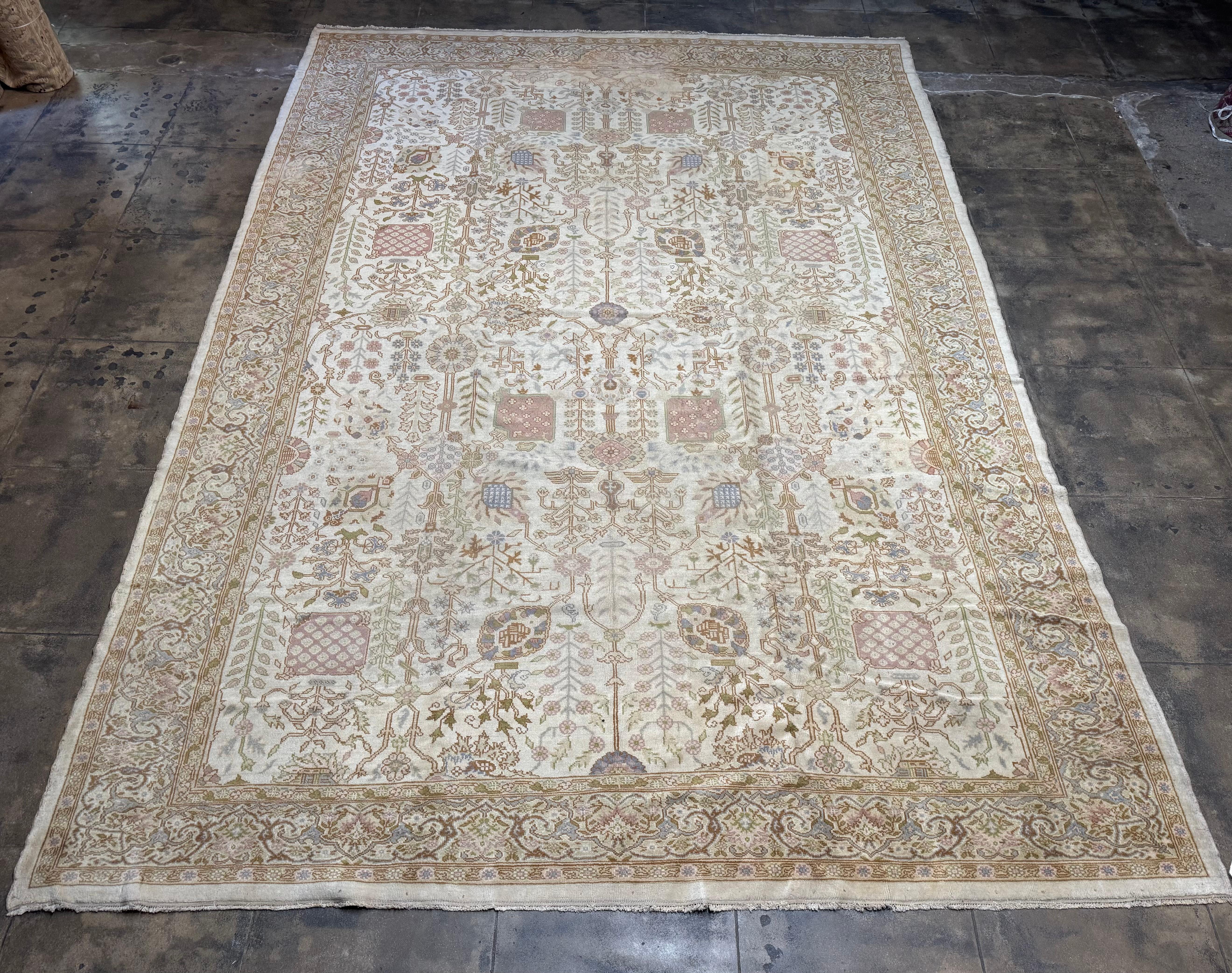 Tappeto Barlou turco antico - 14'6