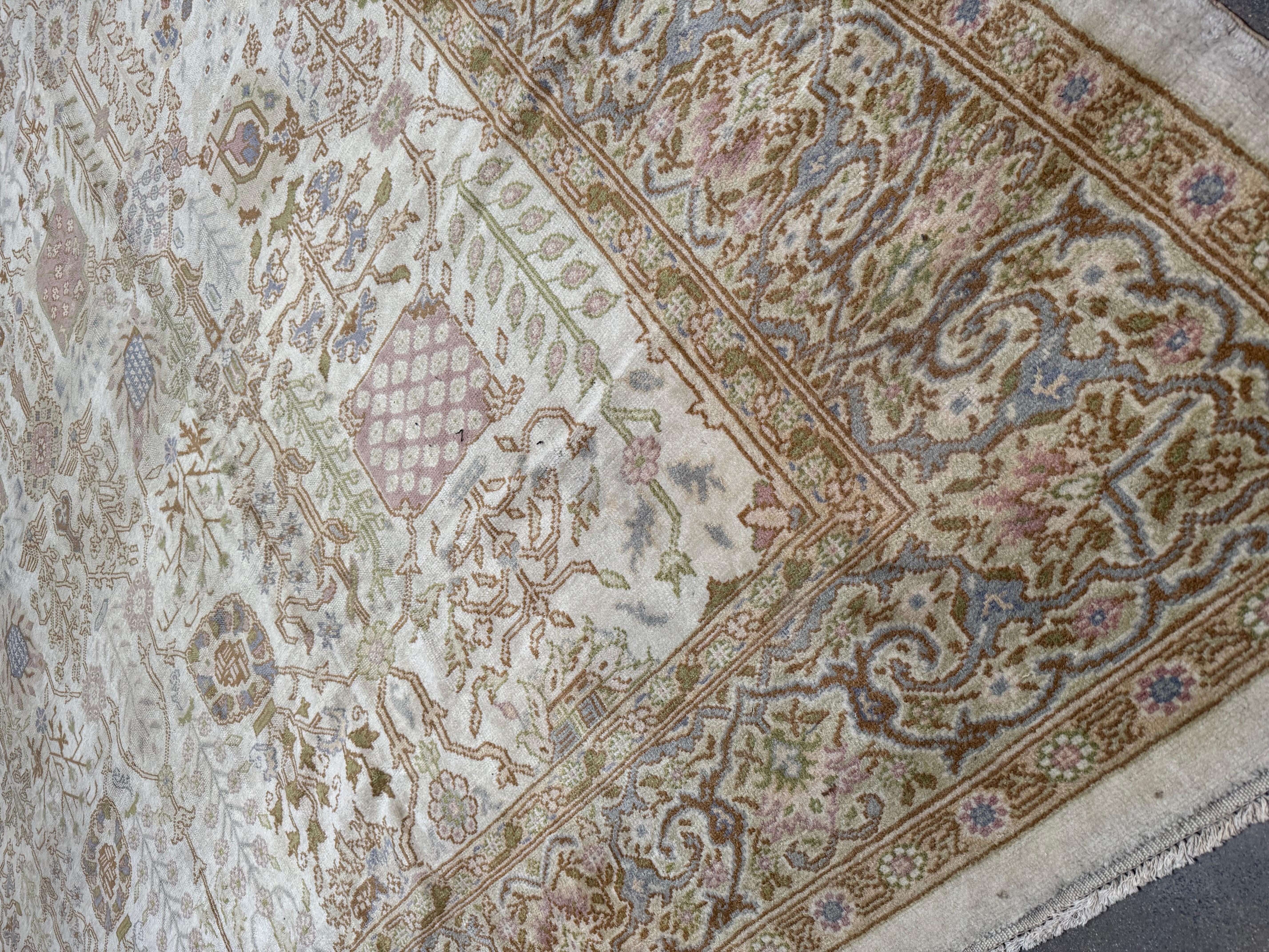 Lana Tappeto Barlou turco antico - 14'6