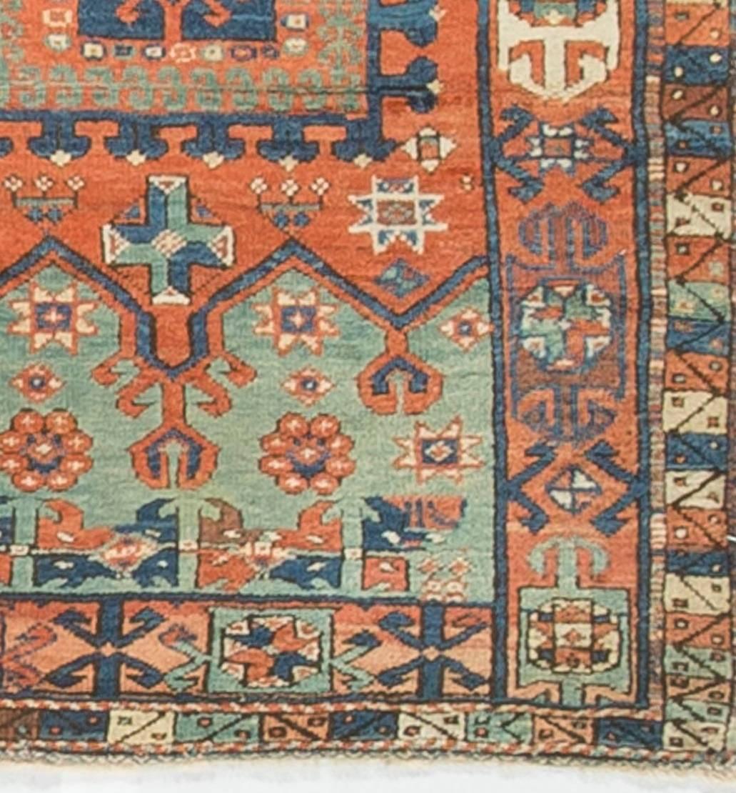 Hand-Woven Antique Turkish Bergama, Rug circa 1890 For Sale