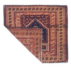 Antique Turkish Bergama Rug 3'5" x 3'6"