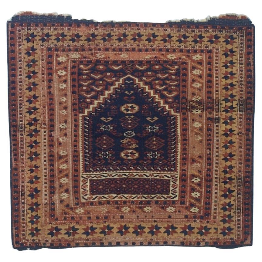 Tapis turc antique Bergama 3'5" x 3'6"