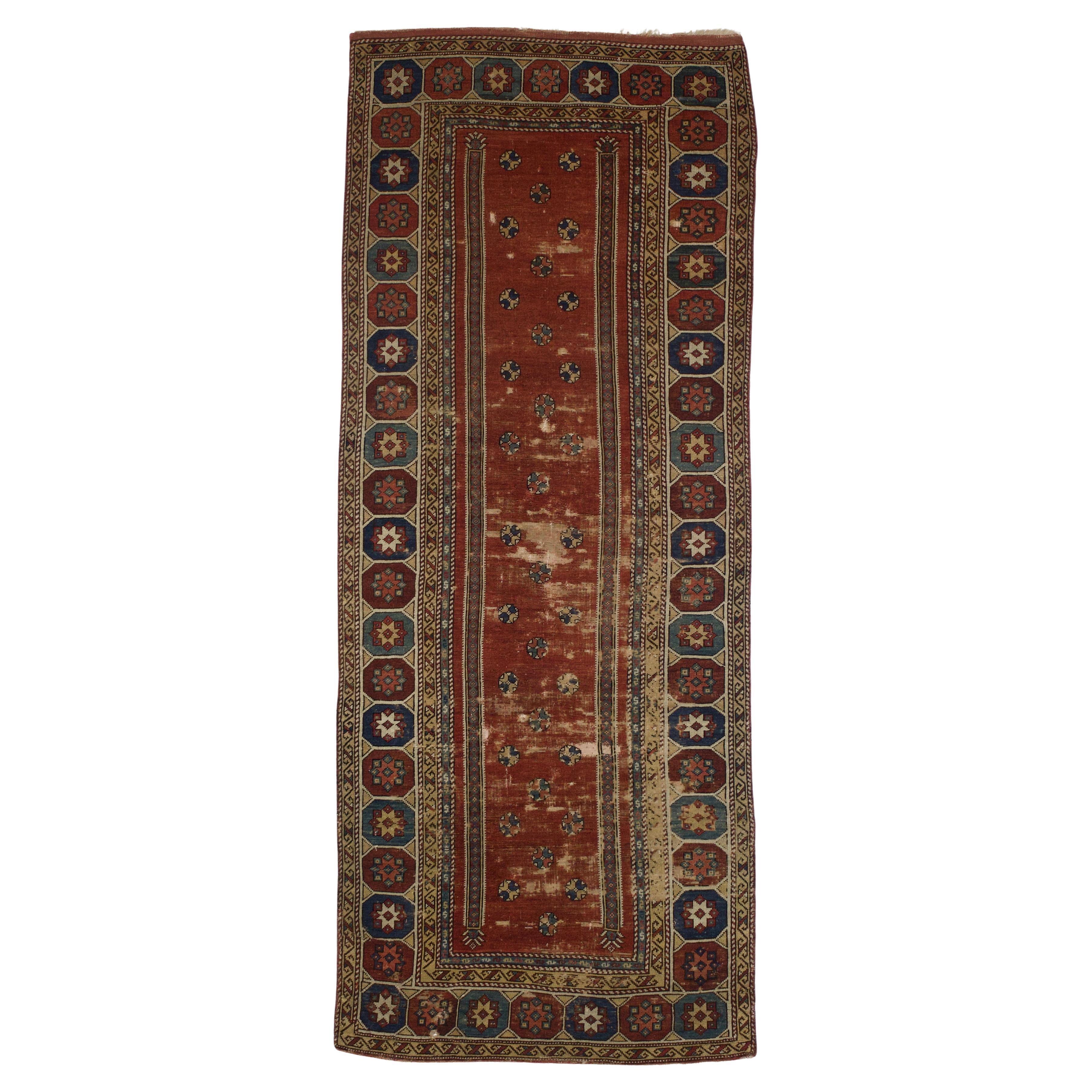 Tapis antique turc Bergama 4'0" x 10'4 en vente