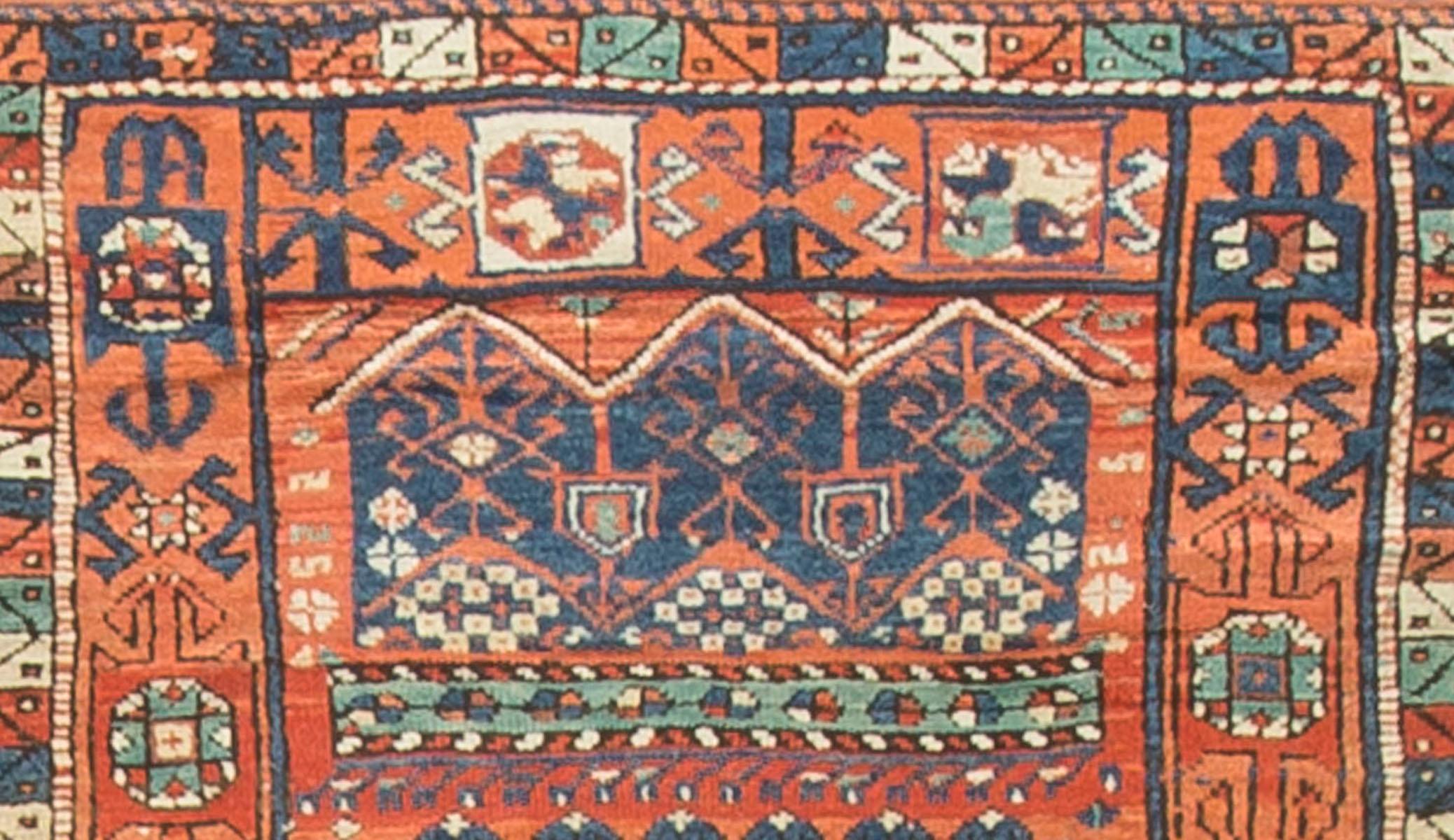 Wool Antique Turkish Bergama, Rug circa 1890 For Sale
