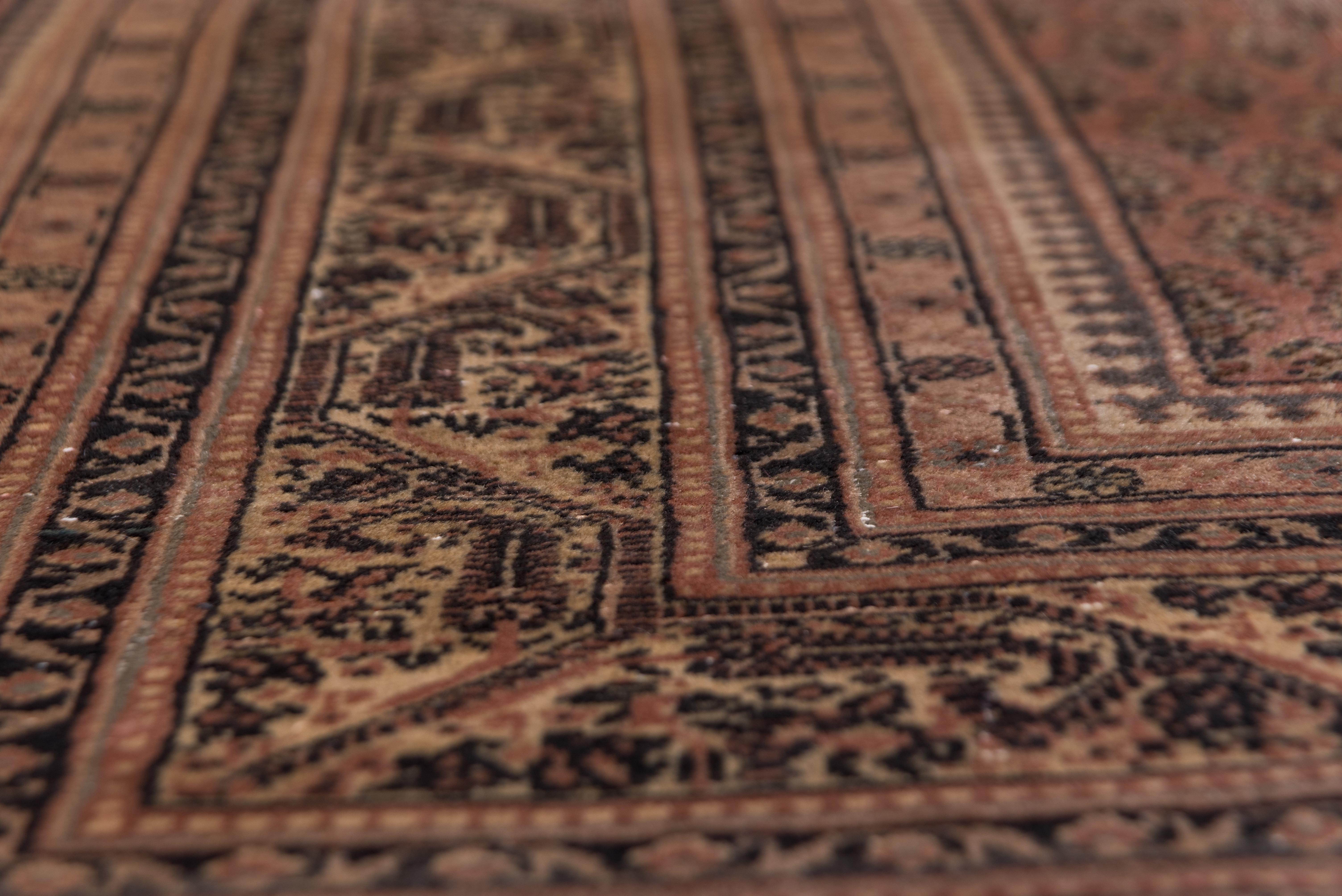 Tribal Antique Turkish Brown Sivas Carpet, circa 1930s