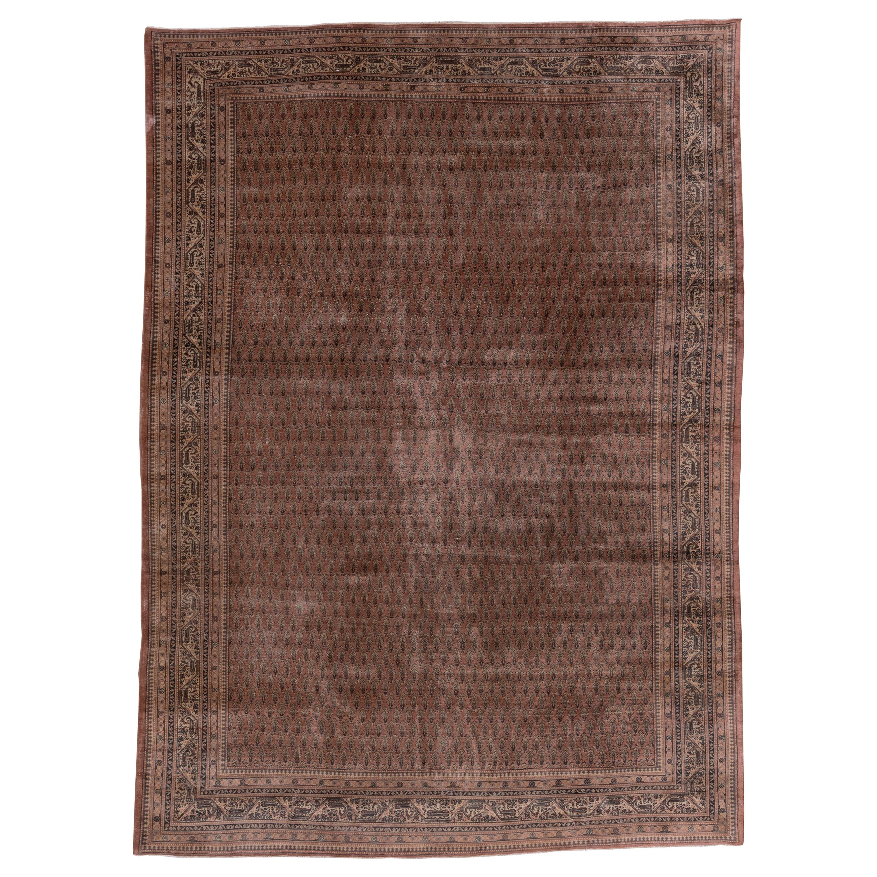 Antique Turkish Brown Sivas Carpet, circa 1930s