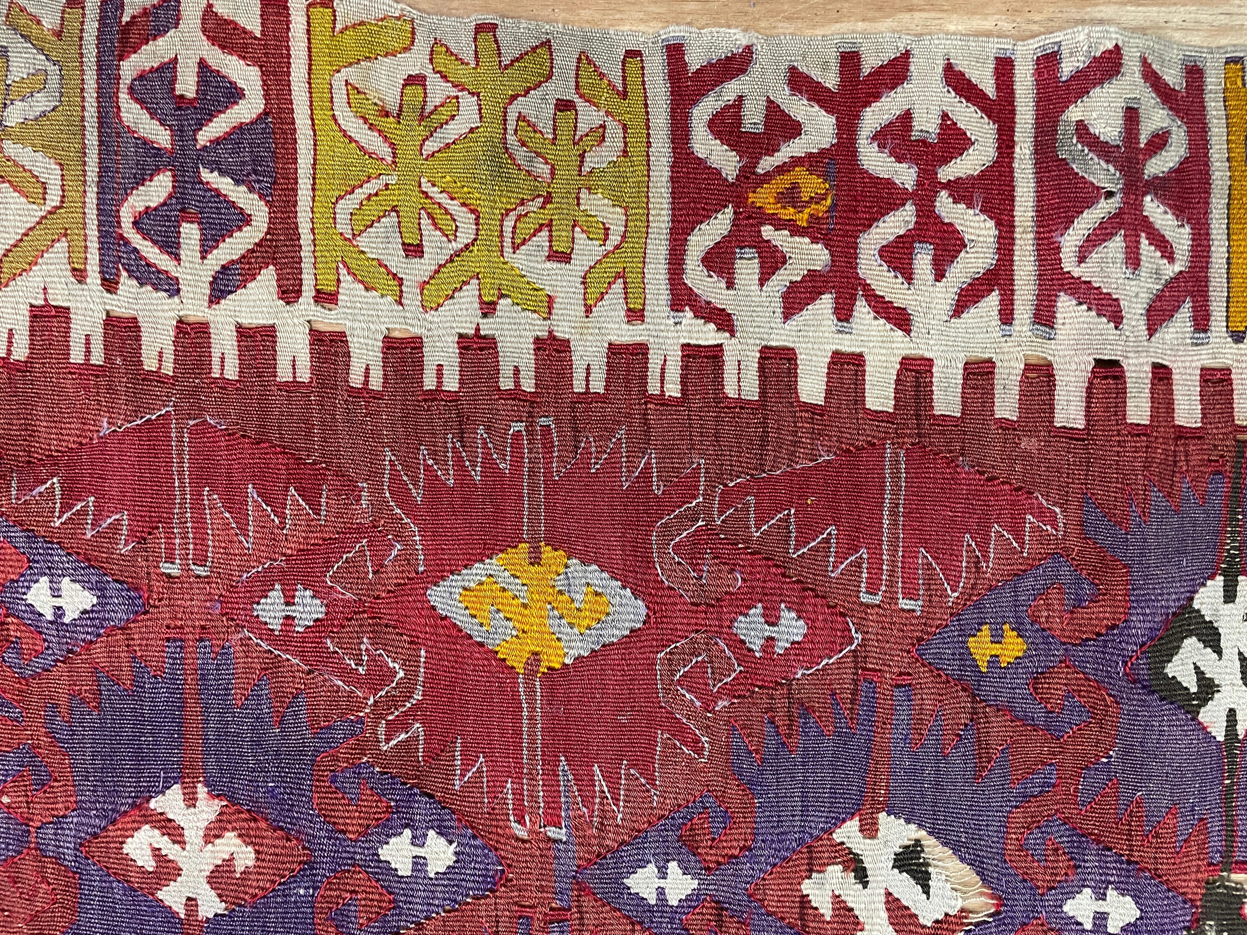 Hand-Knotted Antique Turkish/Caucasian Kilim, 5'2