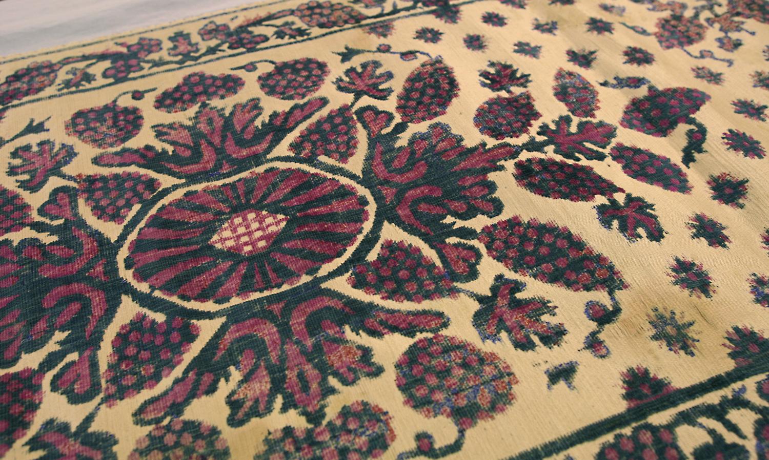 Hand-Knotted Turkish Textile Floral Beauty For Sale