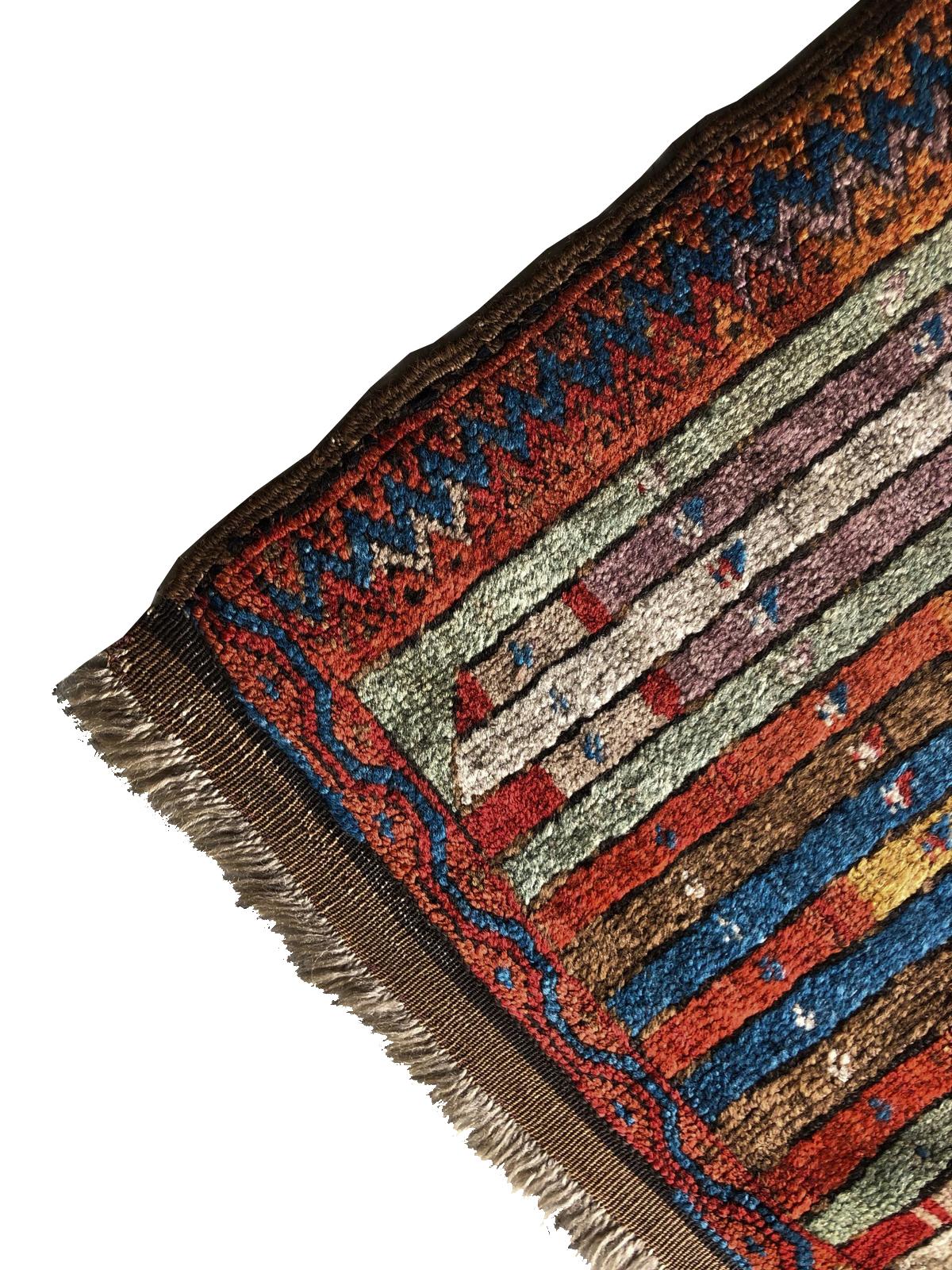 Early 20th Century Antique Turkish Collectors Rug Yastic Collector Turkish Hereke 1900 For Sale