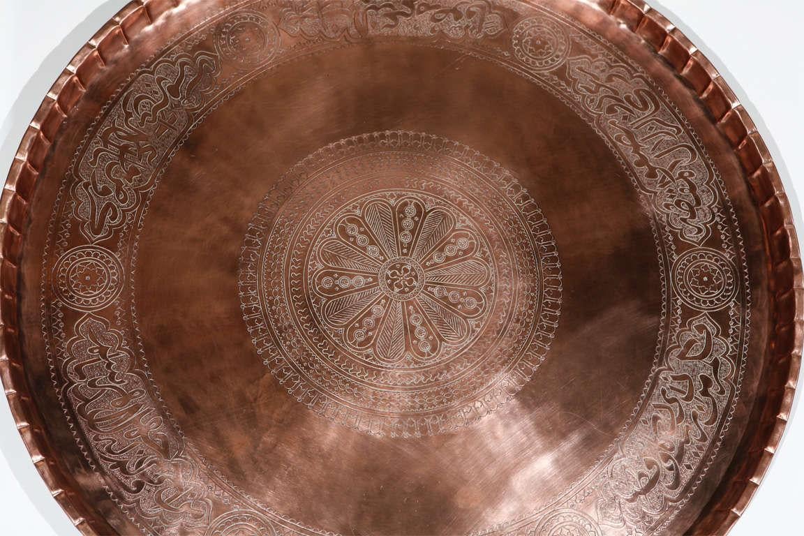 persian copper tray