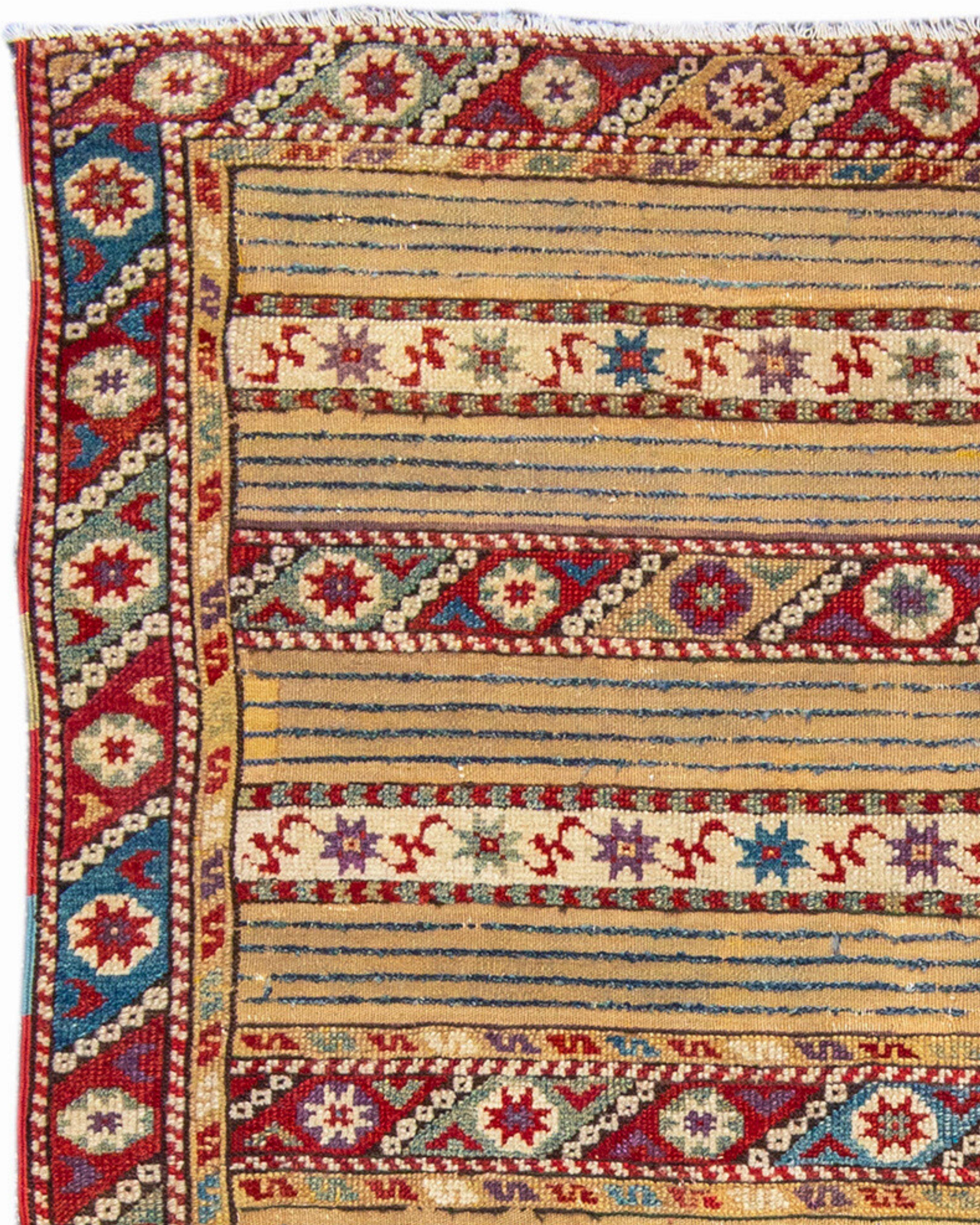 Hand-Woven Antique Turkish Dazghiri Rug, 19th Century  For Sale